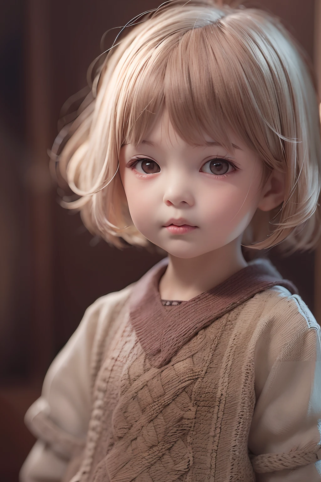 one 3 girl , beautiful, short hair ,half body shot, looking at the viewer, masterpiece, best quality, super detailed.