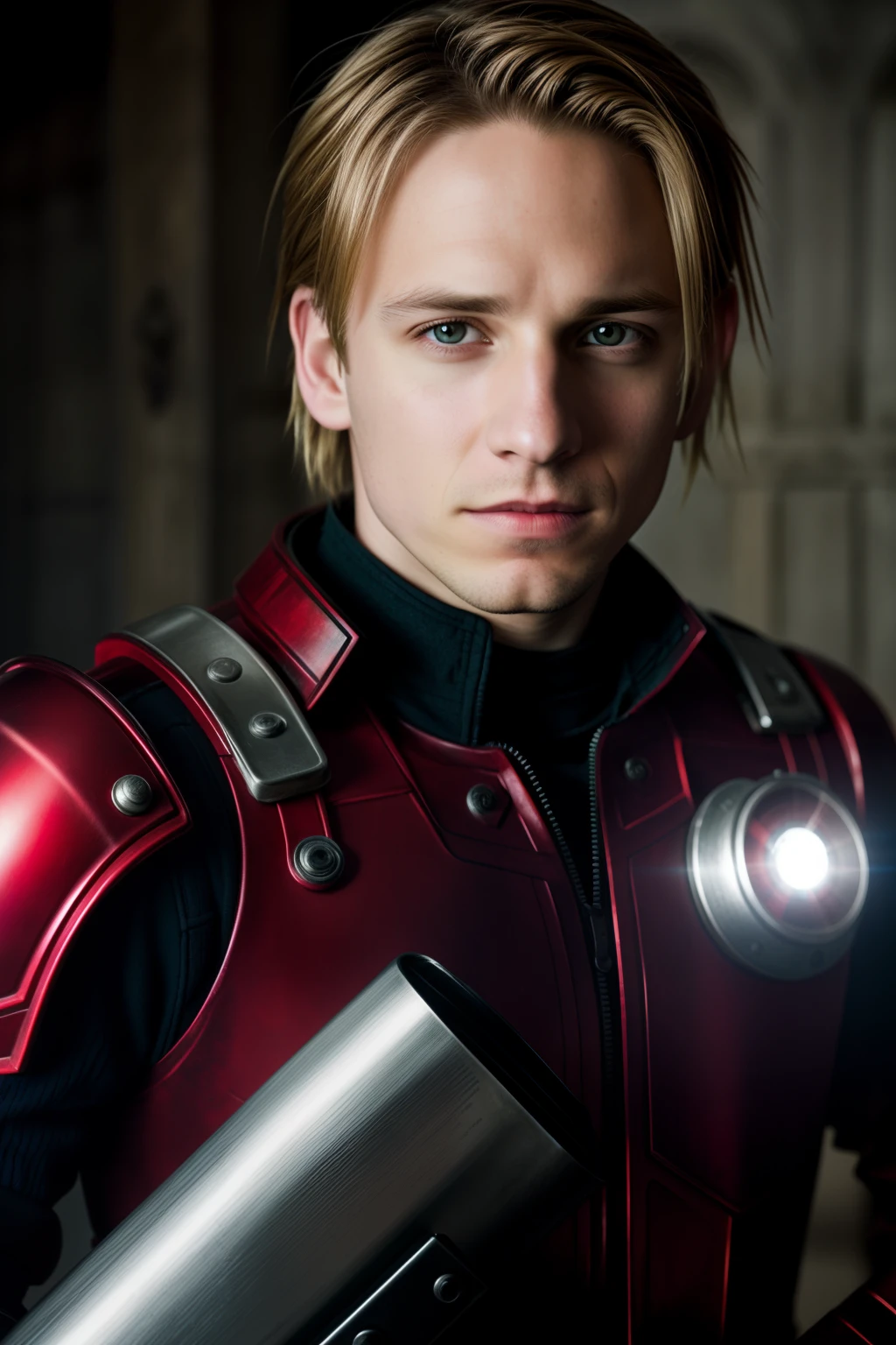 Real, photoreal, cinematic, edward elric, full metal alchemist, portrait