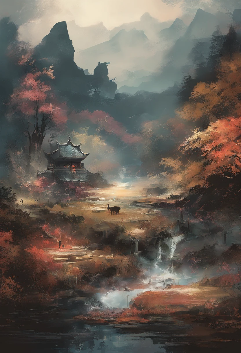 (tmasterpiece,Authentic photography,Photographic works,Concise composition:1.5),Landscape scenery,The landscape is picturesque,Beautiful artistic conception
