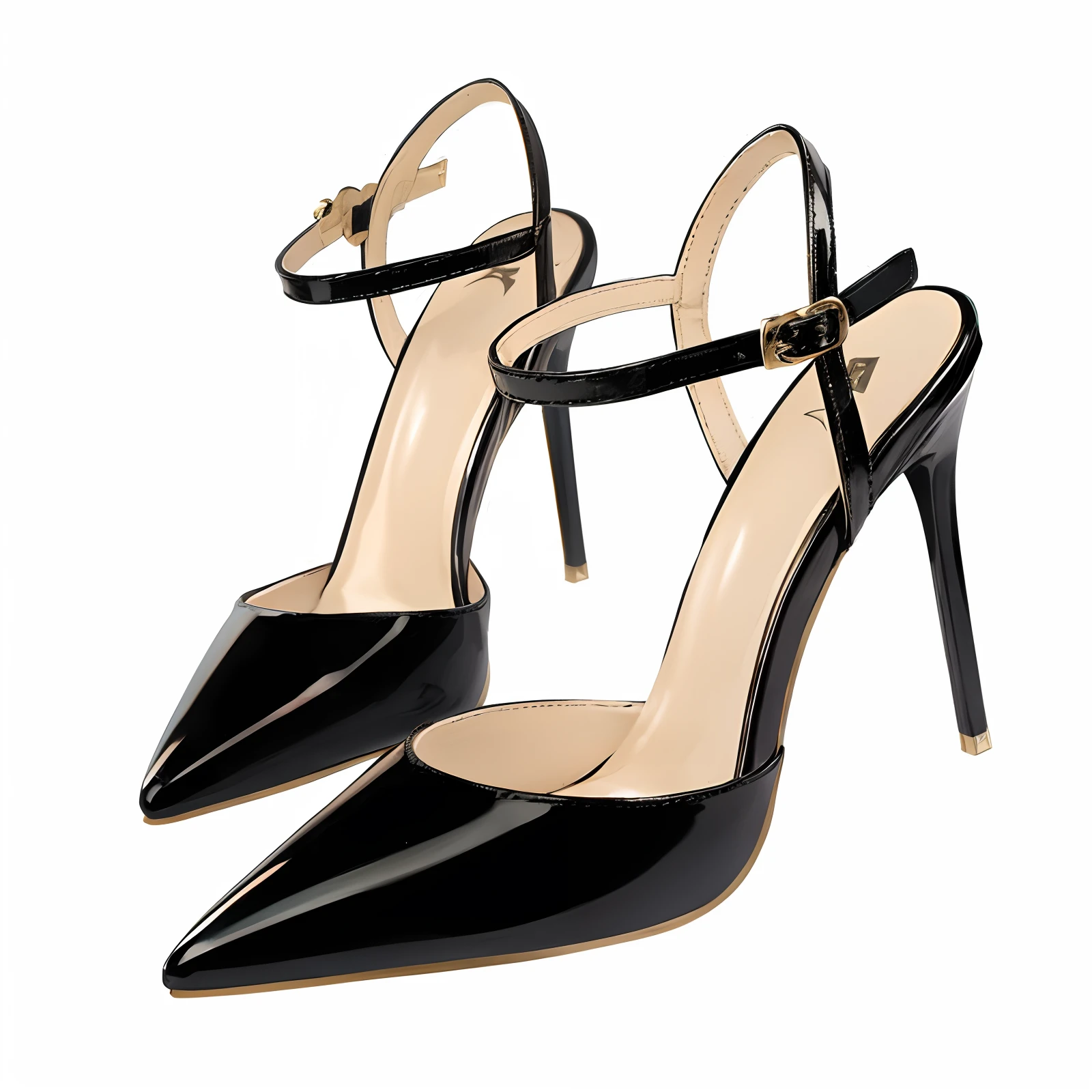 high-heels，Raised sexy，pointed，Bright skin