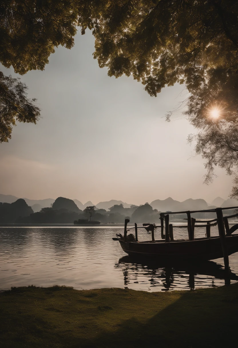 (tmasterpiece,Authentic photography,Photographic works,Concise composition:1.5),West Lake scenery,Beautiful artistic conception