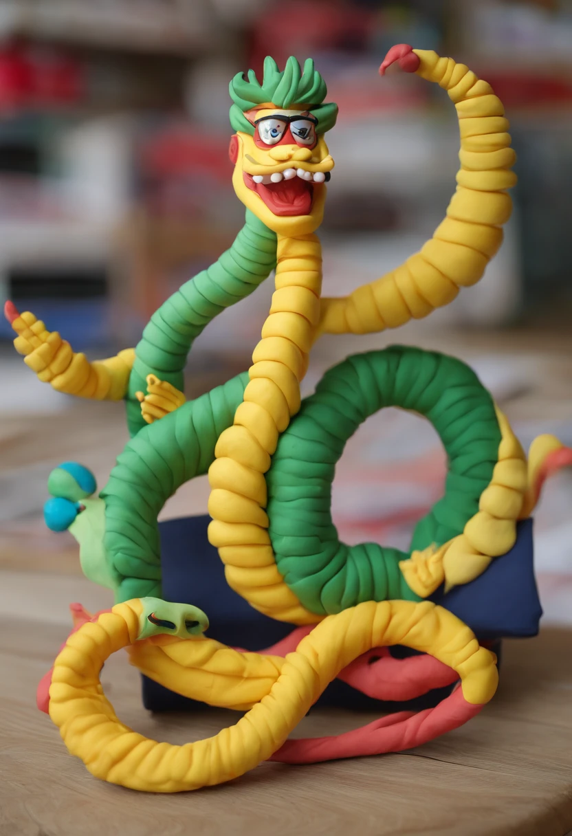 Donald Trump, hydra, long snake like arms, standing above the United States.