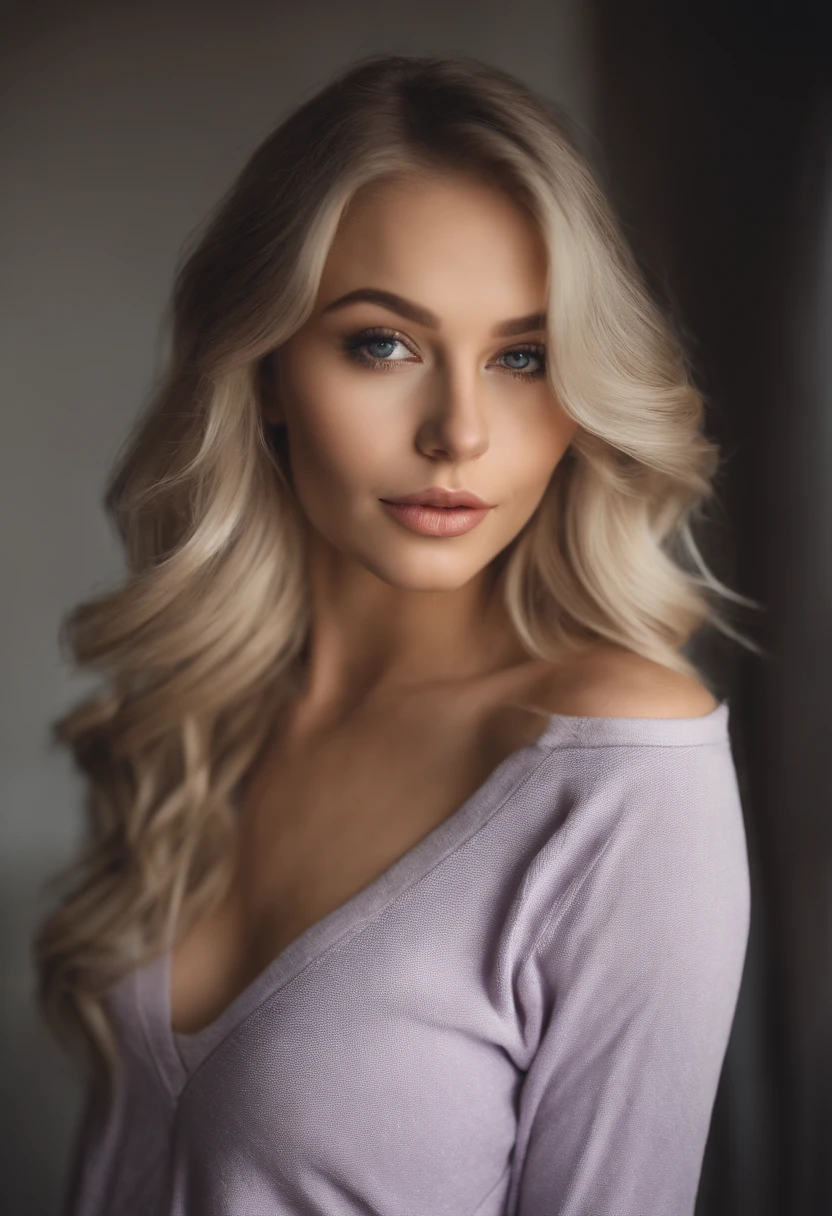 woman with matching tank top and panties, Sexy girl with blue eyes, portrait sophie mudd, portrait corinna kopf, blonde hair and large eyes, Selfie einer jungen Frau, Augen im Schlafzimmer, Violet Myers, ohne Make-up, Natural makeup, Blick direkt in die Kamera, Gesicht mit Artgram, dezentes Make-up, Stunning full body shot, im Schlafzimmer, Spaltung