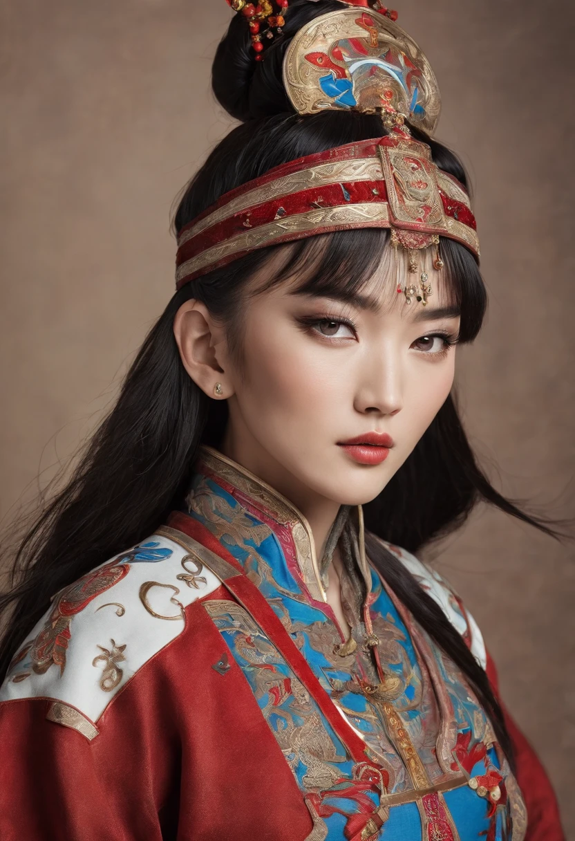 beautiful Mongolian woman in the 13th century