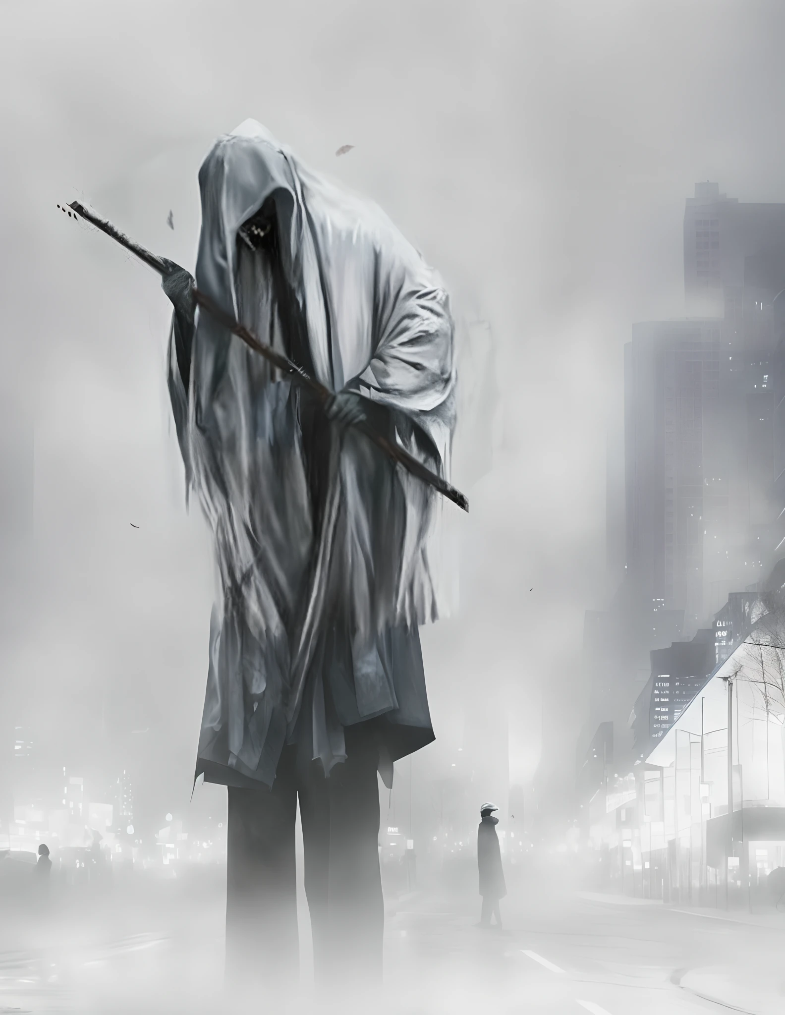 dark dark light City atmosphere」Atmosphere of despair