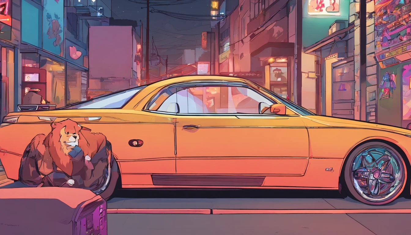 a red-haired woman in front of a building, night core, Bralette, Pokimane, inspirado em Yanjun Cheng, 16 bits, quase mostrando os peito, menina em uma loja de discos, Yanjun Chengt, 19-year-old girl, Heonhwa Choe, Inspirado em Jeonseok Lee, futurista, cores RGB.