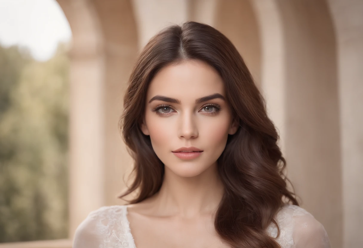 modelo: La modelo debe tener un aspecto fresco y natural, with minimal makeup that highlights your features. Su cabello debe ser peinado en ondas sueltas o un peinado elegante. luci: Usar suave, Diffused lighting to create a warm and welcoming atmosphere. Usar luces de estudio fondo: Elija un fondo simple y ordenado que complemente el modelo y el producto. Un fondo blanco liso o de color pastel funciona bien. compositing: Experiment with different angles and compositions to find the most flattering and interesting shot. Prueba a disparar desde arriba o desde abajo, or use the rule of thirds to create visual interest. cabello brillante, a professional movie photograph of, La mejor calidad, alta calidad, Altas Resoilluminations, Altamente detallado, cinematic lighting
