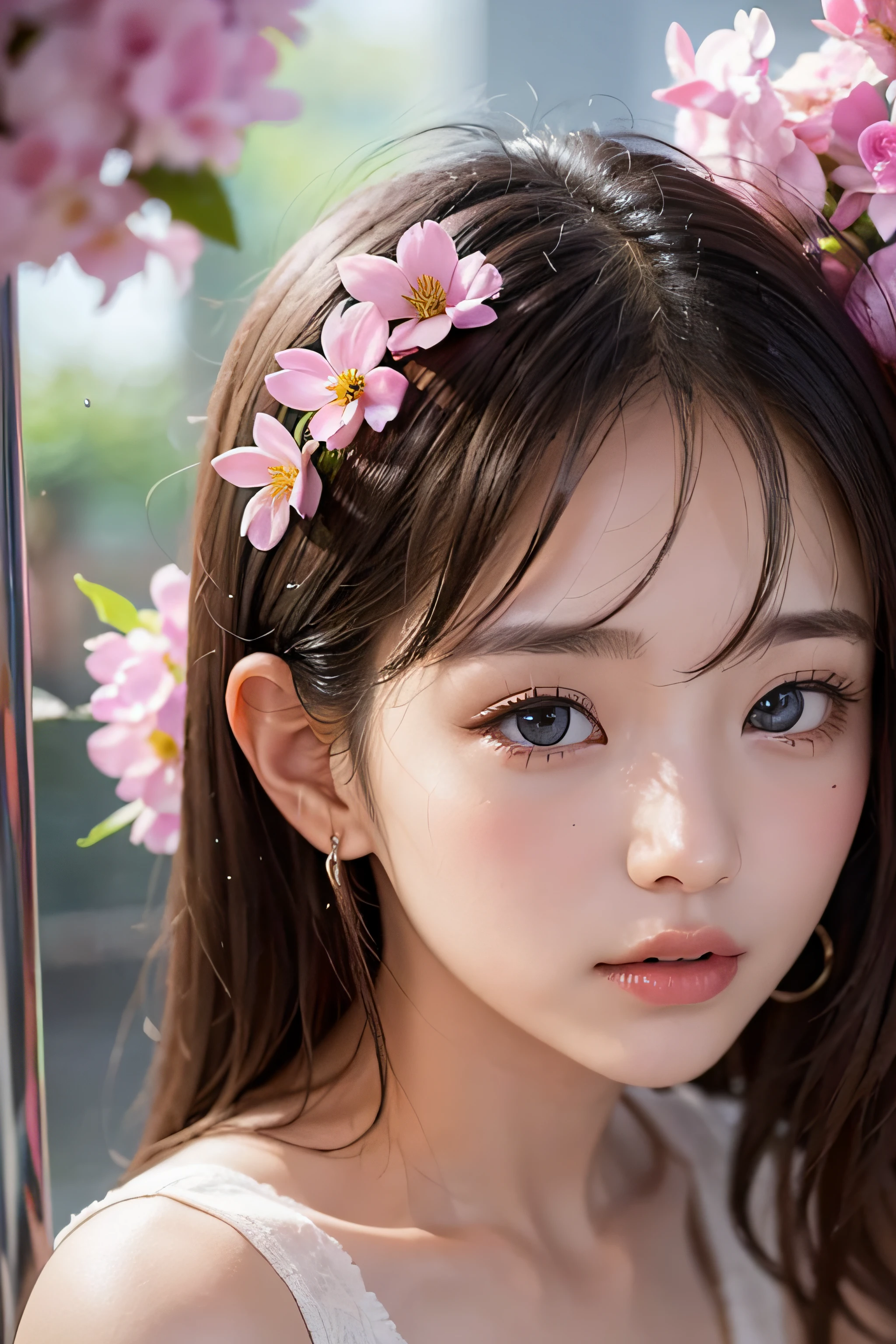 zydG, One of the cutest women, more skin, toView, brown eyes, (Short hair with bangs:1.2), (tits huge:1.5), (medium areola:0.8),Telegraph Esbian、Pretty woman with emphasizing slender abs:1.3、(Photorealcitic:1.4), (The highest image quality:1.0), (超High Resolution A:1.0), 8K, Raw-Photo, (masterpiece:0.2), (pureerosface_v1:0.5)、(Best Quality Detail:1.2)、realisitic、8K UHD、Hight Resolution、(1girll:1.2)、The ultra-detailliert、High quality textures、delicate detail、The Details、super detailed CG、High quality shadow、Detail : beautiful delicate face、Detail : beautiful delicate eyes、depth of fields、Ray traching、20's、Pretty Kpop girl、(Korean Urzan face:1.1)、Slim Faces、(ulzzang -6500-v1.1:0.6)、pureerosface_v1、Glow Eyes、teak、Glossy Lips、PerfectBody、looking up at viewer、high-level image quality, The highest image quality, Top Quality, Photorealcitic:1.4, extremely highly detailed, photograph realistic, 4K 8K UHD Full Color RAW Photos, FUJIFILM(Medium format:1.2), Hasselblad:1.2, Carl Zeiss:1.1, Stunning dynamic range photos(useful_artwork: Smoose-768:1.1),Hight Resolution, High pixel count, clear details, crisp image, Natural color reproduction, Noise Reduction, High fidelity, Quality, Software Enhancements, Upscaling, Optimized algorithm, Professional-grade retouching, seaside, waves, palm tree, White tank top and ripped shorts, seaside, waves, palm tree, seaside, waves, palm tree, seaside, waves, palm tree, seaside, waves, palm tree, (Erect nipples), White tank top and ripped shorts, White tank top and ripped shorts, White tank top and ripped shorts, (enormous breast ), (enormous breast ), (enormous breast ), (enormous breast )