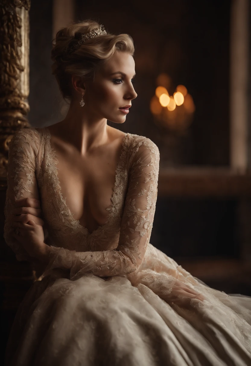 Taylor Swift in lace lingerie with a chocker sitting on Abraham Lincoln’s Lap and kissing him passionately on lips on a throne.

 Showing feet, dramatic lighting, highest quality, red eyes, evil, Cinematic lighting, toned body, perfect face, looking at viewer, golden throne, detailed background, (detailed skin), [freckles], natural lighting, (direct light:0.4), 8mm film grain, photographed on a Sony a9 II, F/2.8 aperture, deep focus, (RAW), 8k