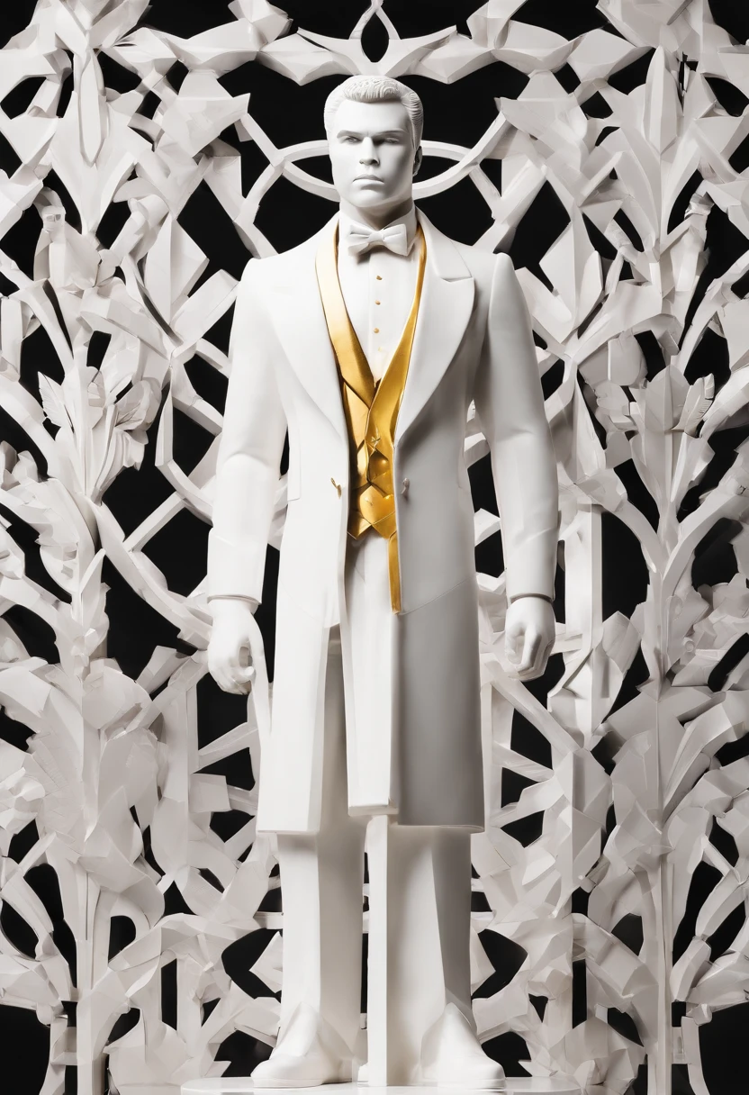 Muhammad ali，White statue