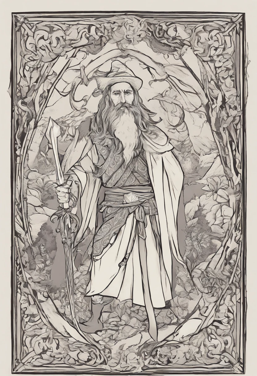 fazer um desenho de RPG de um homem Paladino em seus vinte anos,1,90m de altura,cabelos negros um pouco longos,barba e bigode rasos,olhos negros e tristes.