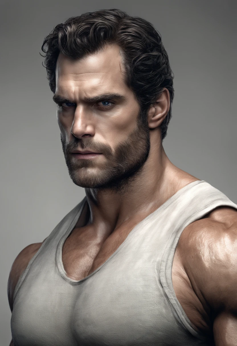photo of a man with a scruffy beard as Indiana Jones, harrison ford, handsome, perfect face, very short hair, shirtless, lean muscle, large pectorals, pectoral lift, body hair, hairy chest, hairy pectorals