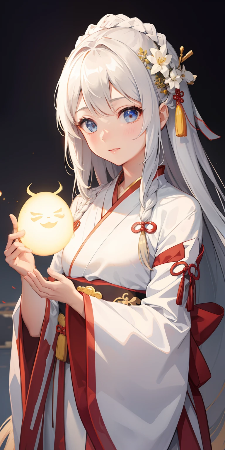1girl, (hanfu), glowing, sidelighting, wallpaper,