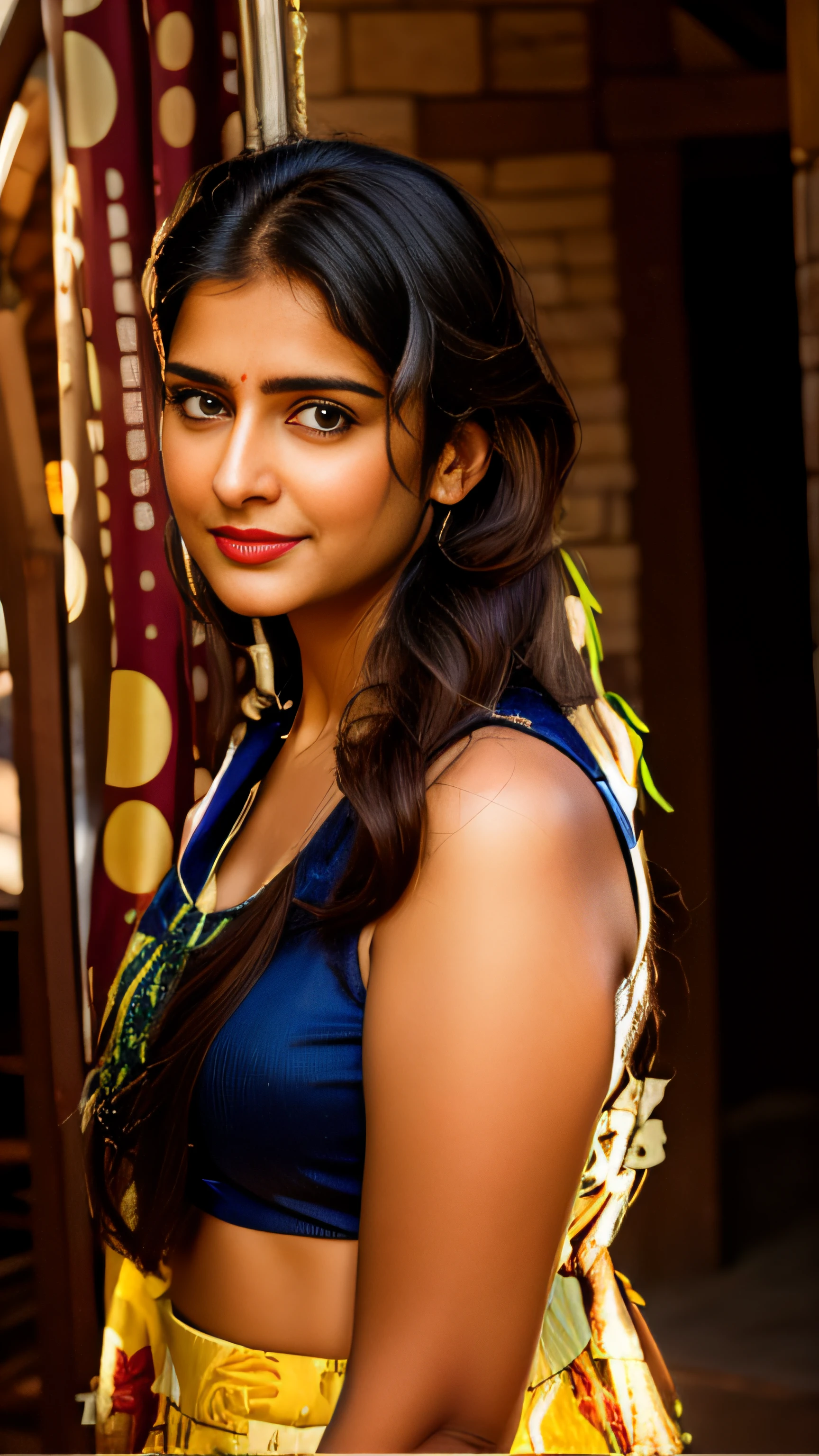 (RAW, analog style)), face, extremely detailed full body color photo of a 25 y.o girl, beautiful face, beautiful eyes, ((small nose)), big natural lips, ((fabric dress)), medium breasts, slim body, outdoor, trees, ((film grain, skin details, high detailed skin texture, 8k hdr, dslr)), dark red lips, dark red lips, black, actress 25-28yo, Meenakshi Seshadri, natural big lips, healthy body, chubby body color shorts, indian women, indian model, actress, indian 25-28yo, Meenakshi Seshadri, healthy, smart woman, beautiful, long hair, sparking daydreaming eyes, bubbly, fat sexy figure, age 25-28yo
