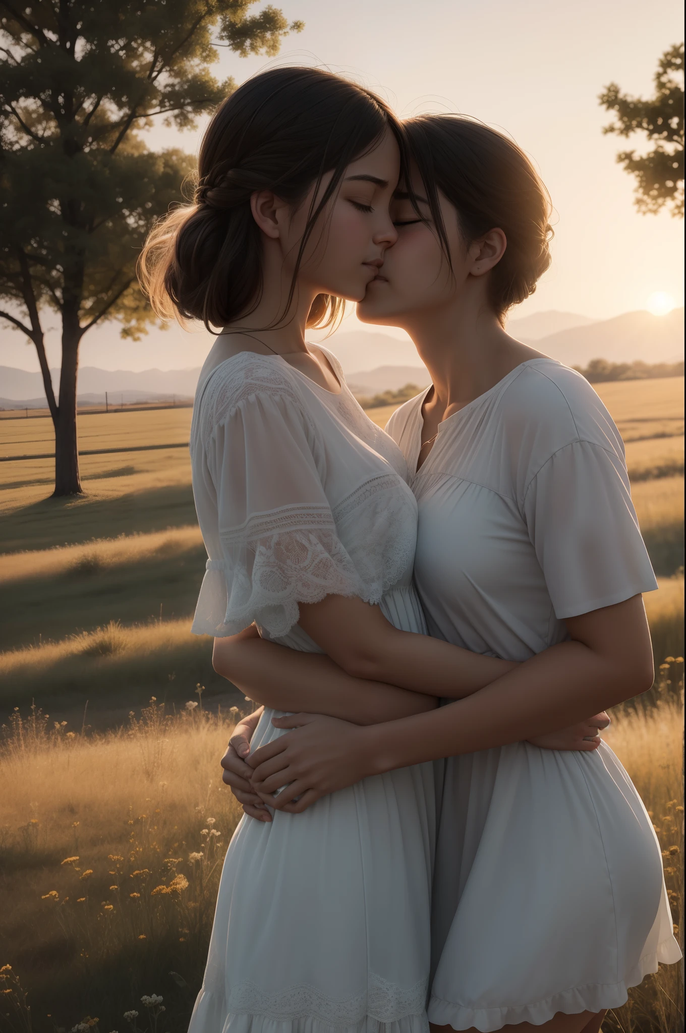 In this touching photo, The two shared heartfelt hugs, A manifestation of true empathy. Their arms wrapped tightly around each other, Provide comfort and solace in times of need. Their faces pressed together, Express the depth of their connection.
The setting is a peaceful meadow, Bask in the soft glow of the setting sun. The natural beauty of their surroundings reflects the purity of their emotions. A gentle breeze,With a sense of calm, Further enhances tender moments.
The images capture the essence of empathy, One's understanding and compassion bridges the gap between hearts. It illustrates the power of human connection, Beyond differences,Remind us of our common weaknesses.
Photo by Michael Adams, Photographers known for capturing deep emotions, Use a Canon EOS R6 and 35mm lens. Lighting is a combination of natural light and subtle artificial lighting, Create an aura of warmth and sincerity. This photo is a beautiful reminder of the transformative impact of empathy, Build bonds that heal and uplift the human spirit. --v 5 --q 2