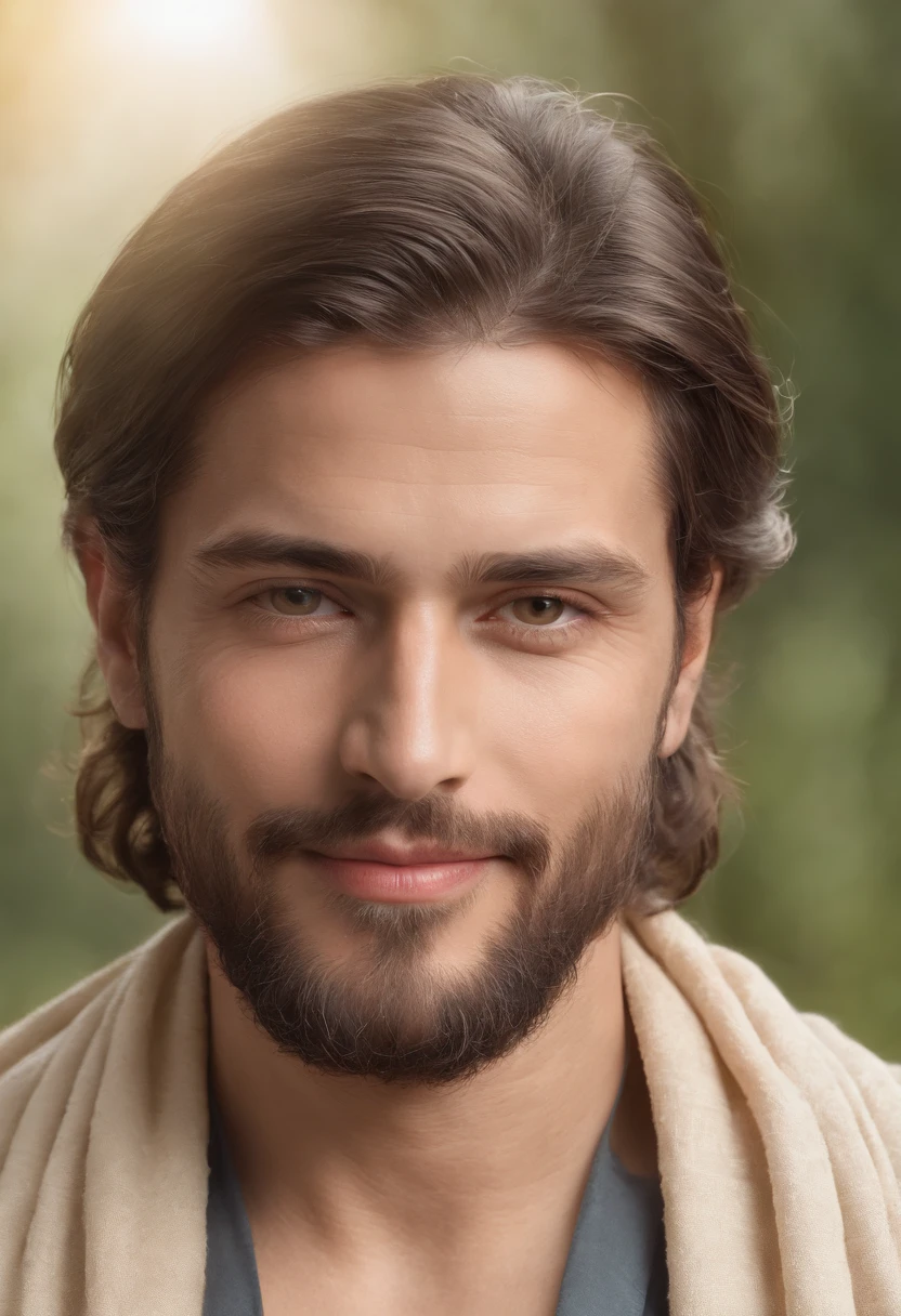 (best quality,highres:1.2),ultra-detailed,realistic portrait of Abram,bearded and wise looking, wearing a flowing robe,standing in a picturesque garden, bathed in warm sunlight. The garden is filled with lush greenery and colorful flowers, creating a harmonious atmosphere. Abram's eyes are penetrating and full of wisdom, his lips are gently curved in a serene smile that reflects his inner peace and depth. The sunlight casts a soft glow on his face, highlighting every wrinkle and contour, showcasing the passage of time and the wisdom that comes with it. The portrait is done in the style of a classical oil painting, with rich textures and vibrant colors. The colors are warm and earthy, evoking a sense of tranquility and spirituality. The lighting is soft and diffused, creating subtle shadows that add depth and dimension to the image. The details of Abram's face, including his beard, are meticulously crafted, capturing every strand of hair and every line on his face. The overall composition is balanced and harmonious, with Abram placed slightly off-center, drawing the viewer's attention to his wise and compassionate gaze. This artwork is a masterpiece, created with the highest level of skill and attention to detail, and it captures the essence of Abram's character and spirit.