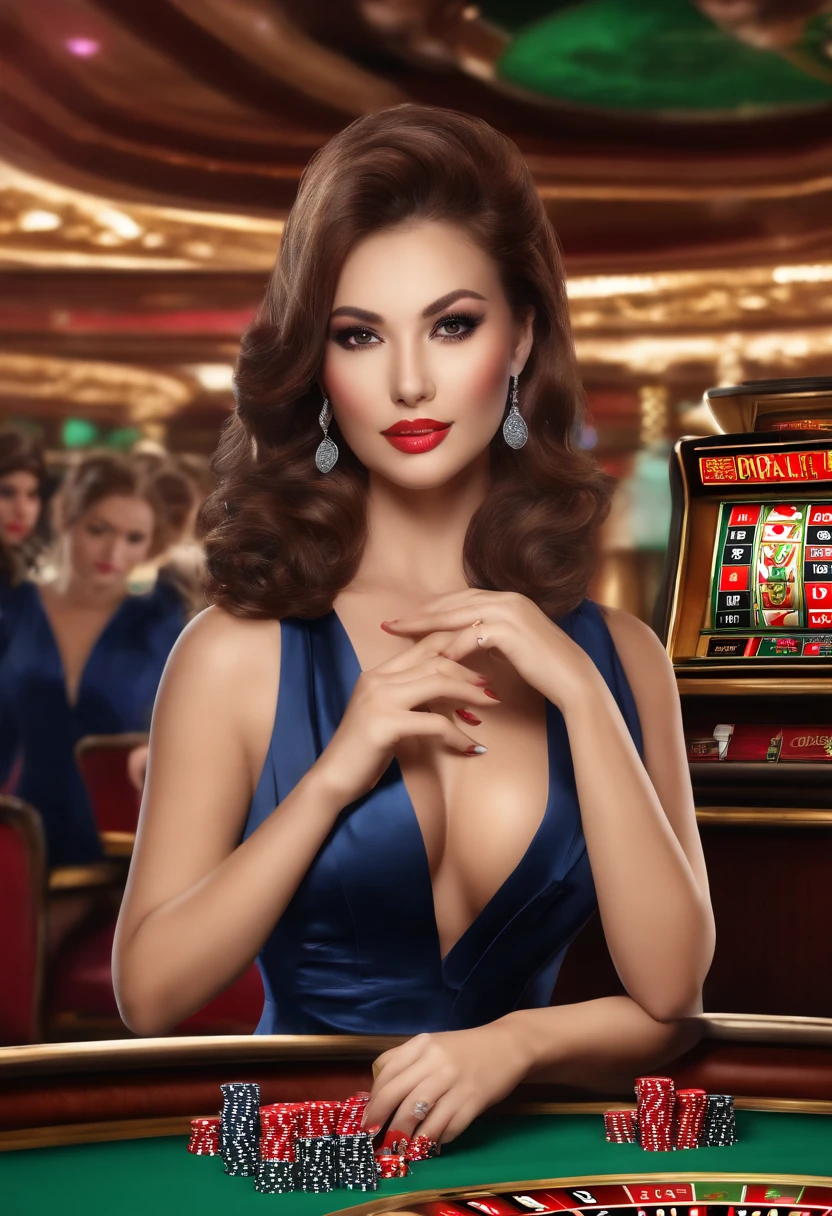 gals,dealer,Cyber Japan,casino,Facing this way,doress,huge tit