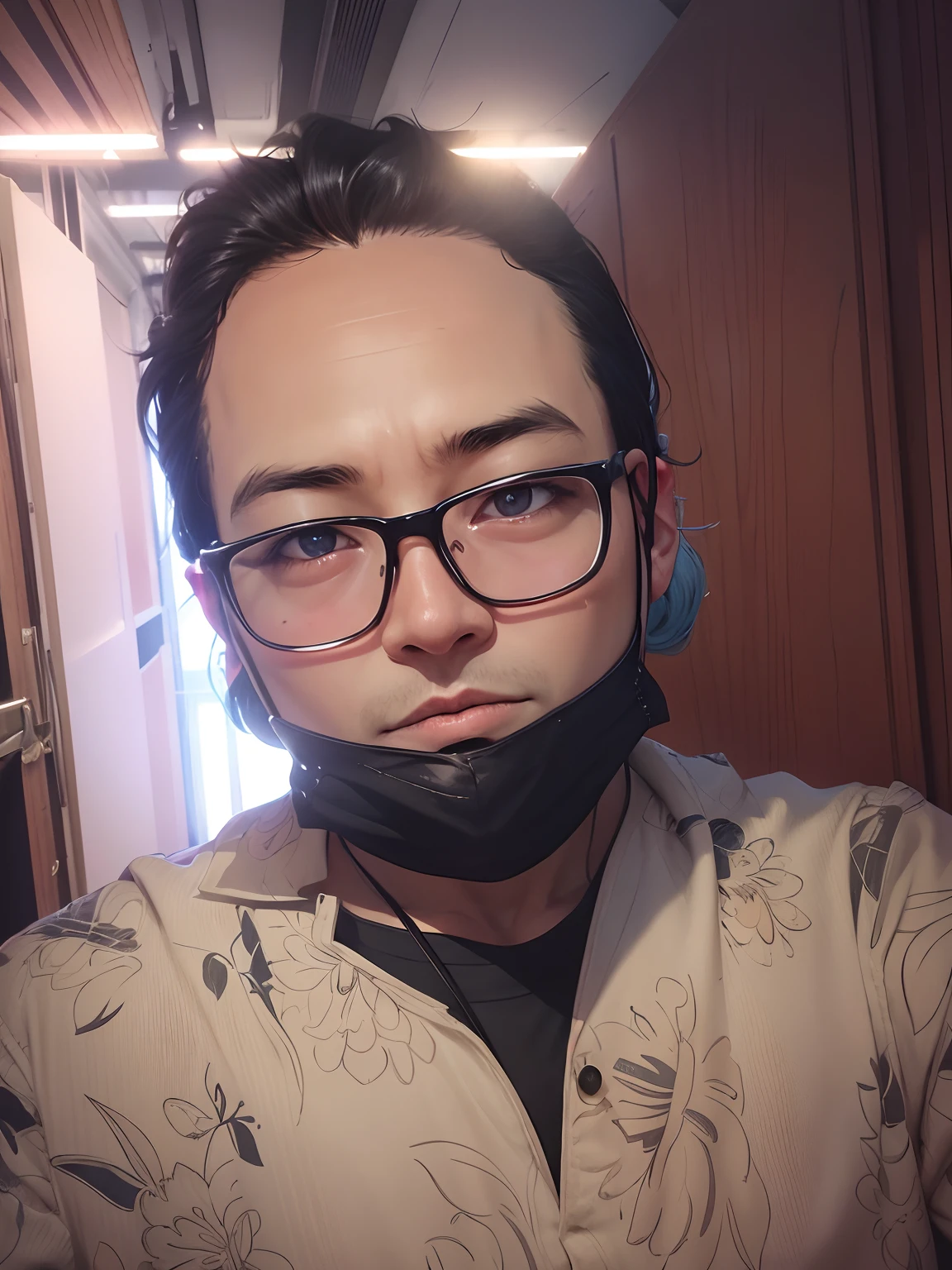 Make this picture like an anime and change the background