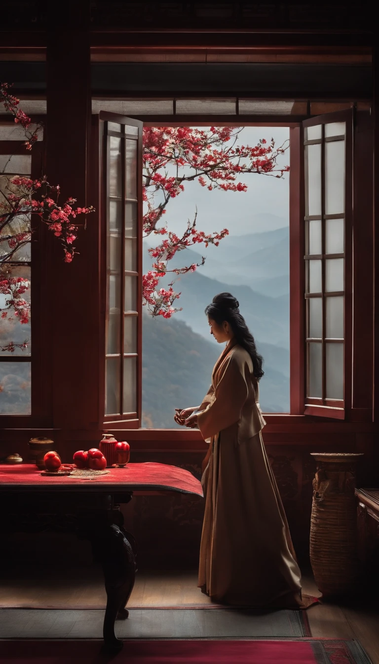 A few plums in the corner，Ling Han drove alone。Remote knowledge is not snow，For there is a dark incense to come。