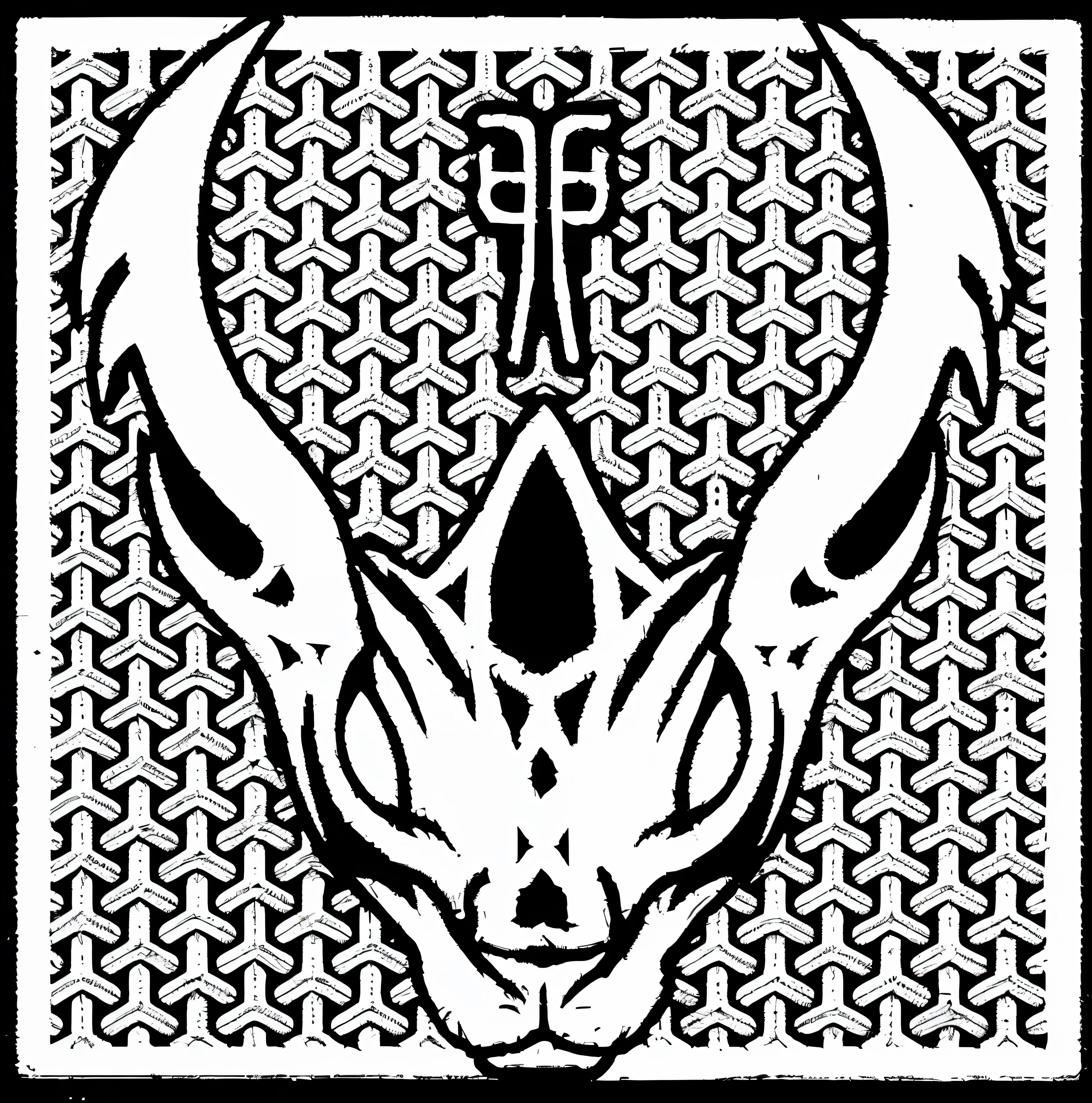 a black and white drawing of a dragon head with a cross on it, orthodox symbolism diesel punk, stylized cyberpunk minotaur logo, cyberpunk demonic symbols, style of hydro74, anubis-reptilian, leviathan cross, robot dragon head, ancient symbol behind it, anubis reptilian, dragon centered, draconic design, symmetrical logo