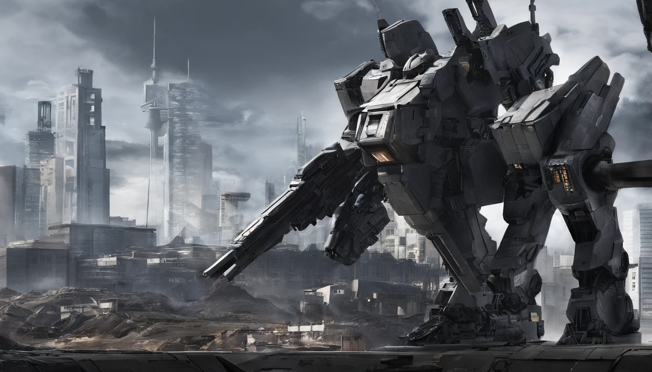 Highest image quality，Outstanding details，超高分辨率，（Fidelity：1.4）,Unicorn Gundam 02 Banshee, Combat action to repay the banshee,，cyber punk perssonage，Futuristic，mechanically aesthetic，Virtual Engine 5，Perfect detail rendering，rendering by octane，hyper HD