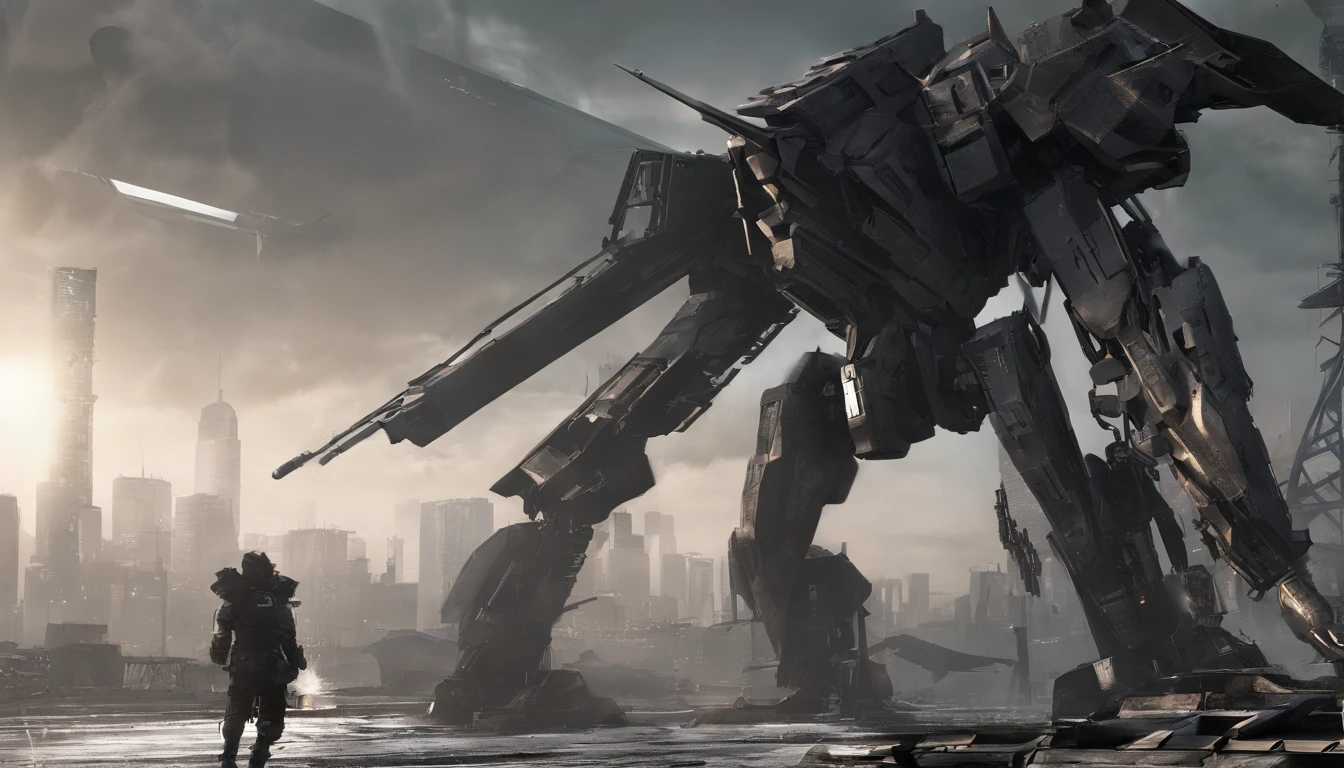 Highest image quality,Outstanding details,超高分辨率,(Fidelity:1.4),Unicorn Gundam 02 Banshee, Combat action to repay the banshee,,cyber punk perssonage,Futuristic,mechanically aesthetic,Virtual Engine 5,Perfect detail rendering,rendering by octane,hyper HD