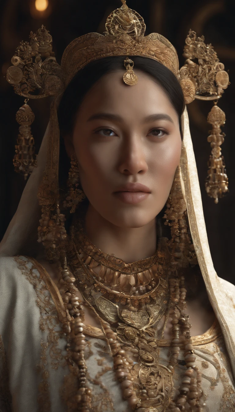 Mongolian women gracefully balancing heavy, ornate headdresses with velvet fabrics and coral adornments, , Cinematic, Photoshoot, Shot on 25mm lens, Depth of Field, Tilt Blur, Shutter Speed 1/1000, F/22, White Balance, 32k, Super-Resolution, Pro Photo RGB, Half rear Lighting, Backlight, Dramatic Lighting, Incandescent, Soft Lighting, Volumetric, Conte-Jour, Global Illumination, Screen Space Global Illumination, Scattering, Shadows, Rough, Shimmering, Lumen Reflections, Screen Space Reflections, Diffraction Grading, Chromatic Aberration, GB Displacement, Scan Lines, Ambient Occlusion, Anti-Aliasing, FKAA, TXAA, RTX, SSAO, OpenGL-Shader’s, Post Processing, Post-Production, Cell Shading, Tone Mapping, CGI, VFX, SFX, insanely detailed and intricate, hyper maximalist, elegant, dynamic pose, photography, volumetric, ultra-detailed, intricate details, super detailed, ambient –uplight –v 4 –q 2