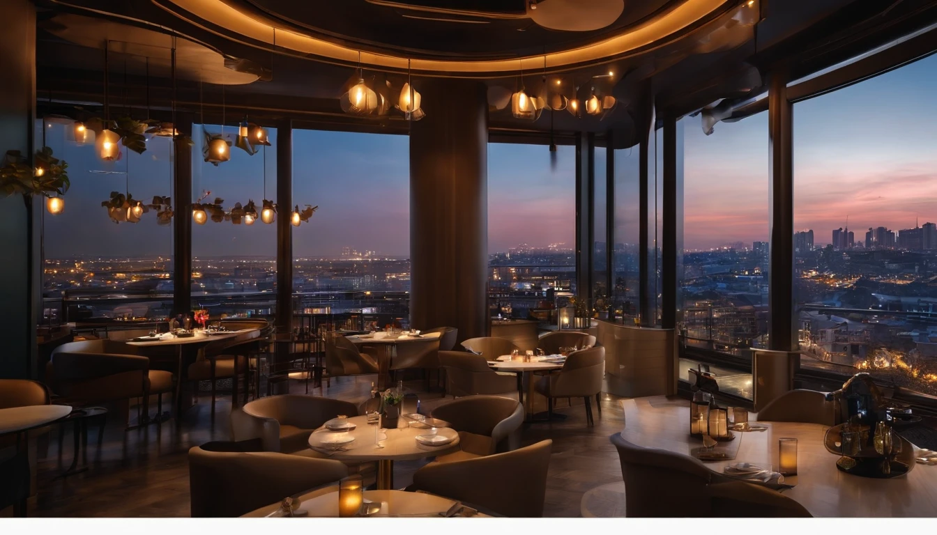 unmanned、cafes、Fashionable、You can see the night view from the window、bars、Chic décor
