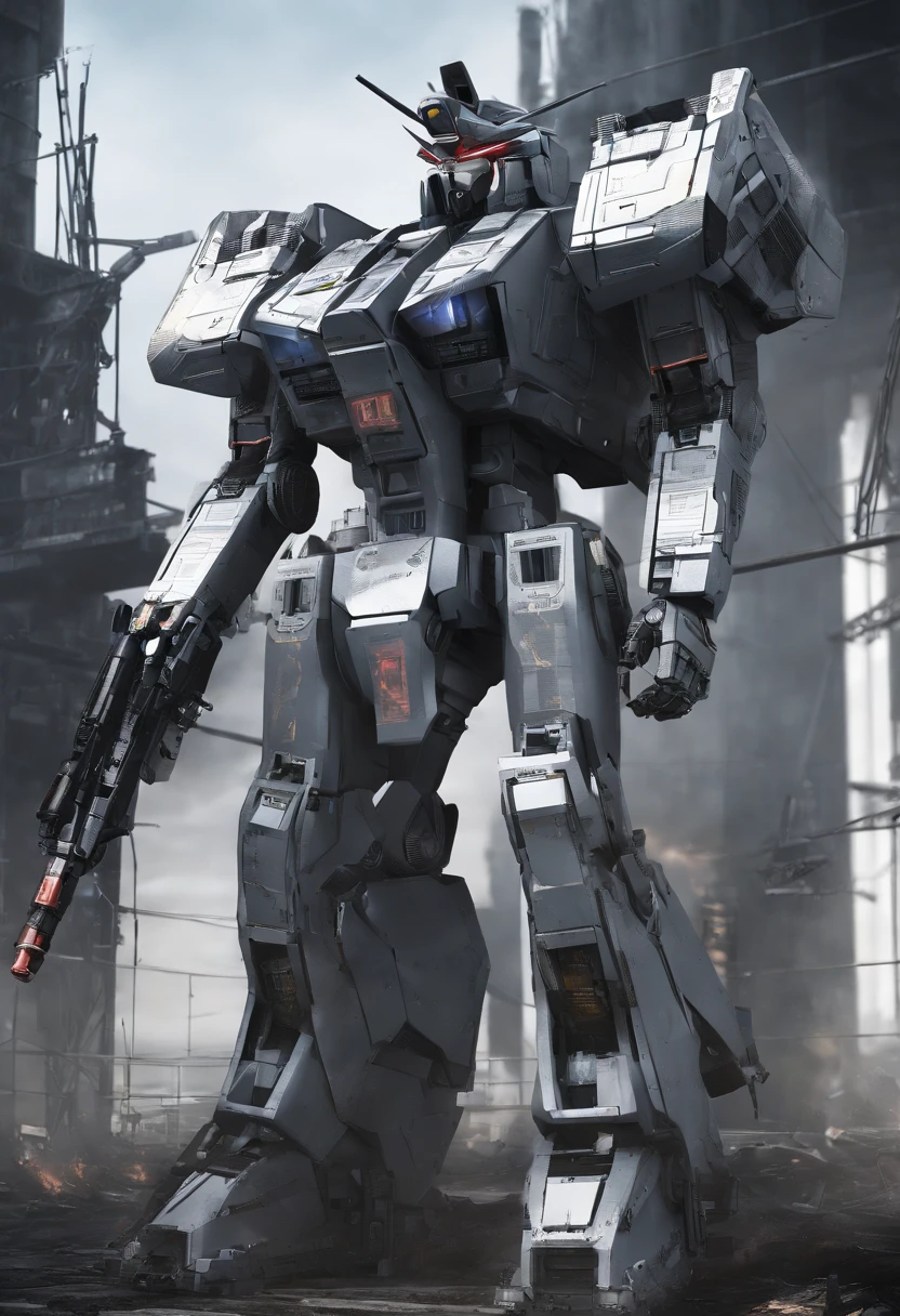 Highest image quality，Outstanding details，超高分辨率，（Fidelity：1.4）,UNICORN GUNDAM-02-BANSHEE,，cyber punk perssonage，Futuristic，mechanically aesthetic，Virtual Engine 5，Perfect detail rendering，rendering by octane，hyper HD