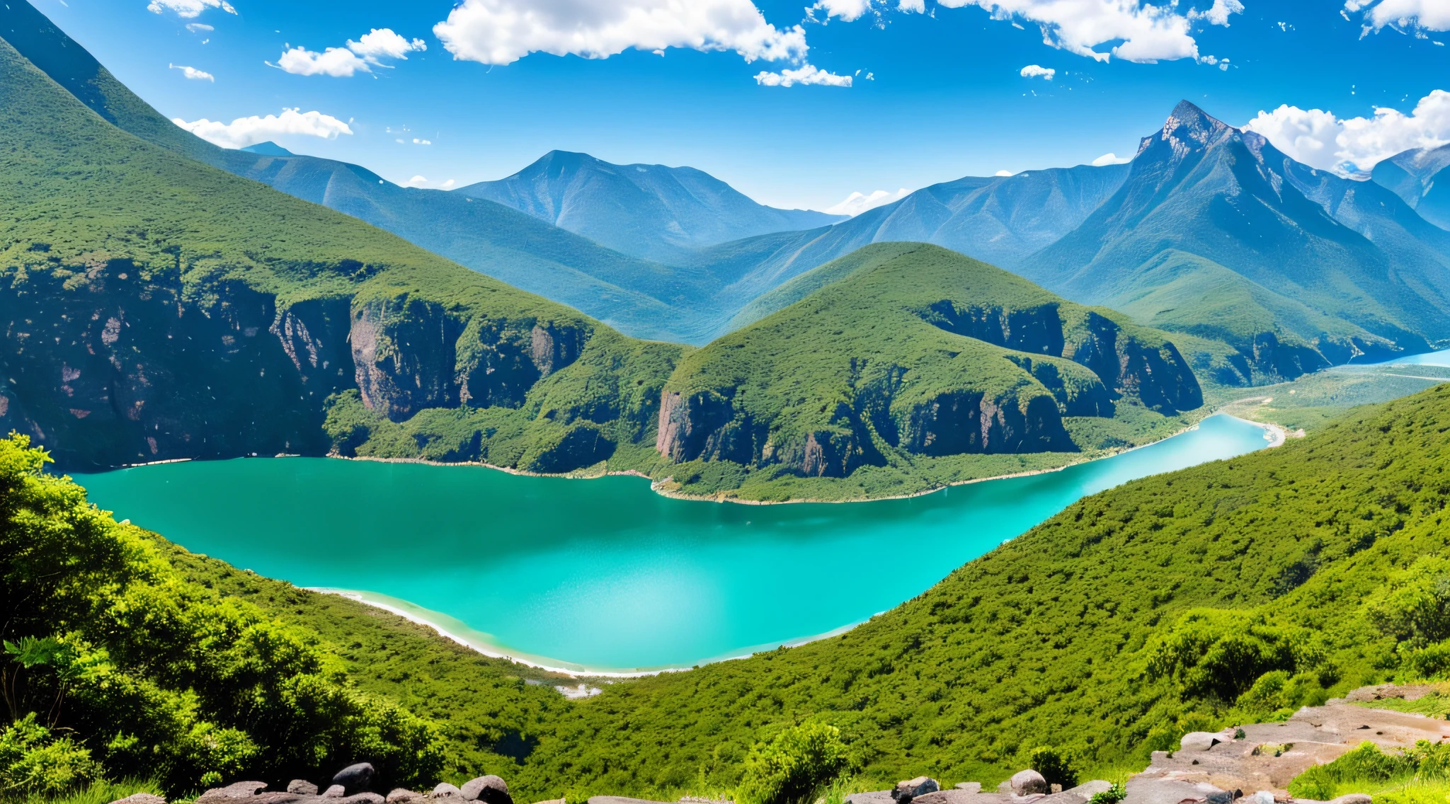 (best quality,4k,8k,highres,masterpiece:1.2),ultra-detailed,(realistic,photorealistic,photo-realistic:1.37),cascading waterfall,natural landscape,vibrant vegetation,towering mountains,immersive experience,sunlit,stunning,colorful foliage,tumbling water,refreshing mist,serene atmosphere,peaceful,harmonious,tranquil setting,enchanting beauty,lush greenery,majestic peaks,endless horizon,magnificent view,exquisite detail,rugged cliffs,pristine surroundings,lively ecosystem,breathtaking panorama,scenic wonders,spectacular vantage point,unspoiled wilderness,majestic cascade,awe-inspiring heights,expansive scenery,serenity in nature,verdant paradise,tranquility amidst nature,magnificent sight.