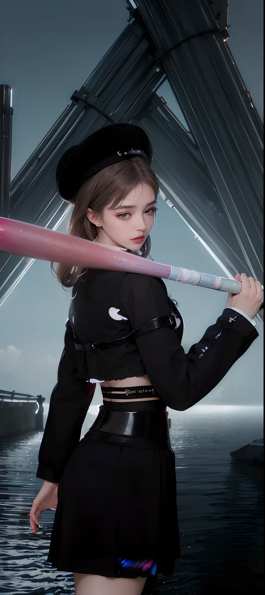(8k, RAW photo, photorealistic:1.25) ,( lipgloss, eyelashes, gloss-face, glossy skin, best quality, ultra highres, depth of field, chromatic aberration, caustics, Broad lighting, natural shading,) looking at viewer with a serene and goddess-like happiness, detailed clothes, realistic, ultra detailed