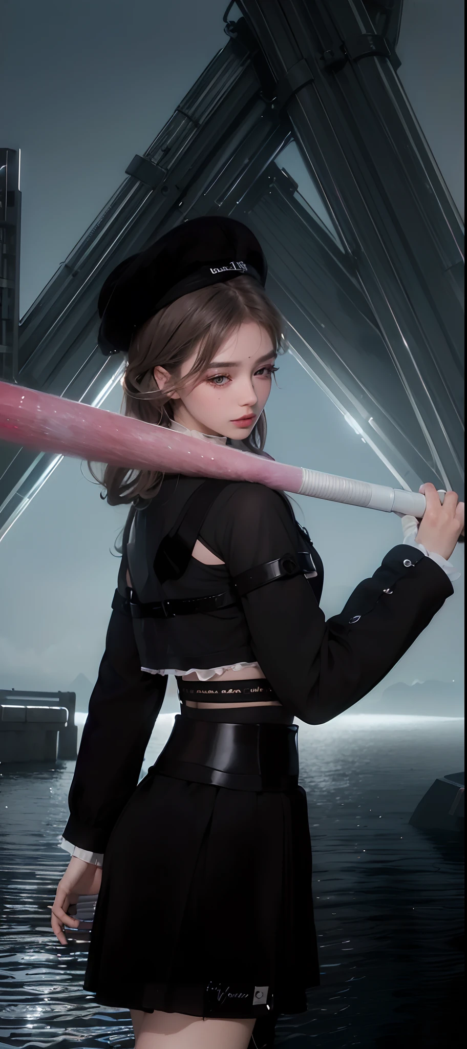 (8k, RAW photo, photorealistic:1.25) ,( lipgloss, eyelashes, gloss-face, glossy skin, best quality, ultra highres, depth of field, chromatic aberration, caustics, Broad lighting, natural shading,) looking at viewer with a serene and goddess-like happiness, detailed clothes, realistic, ultra detailed