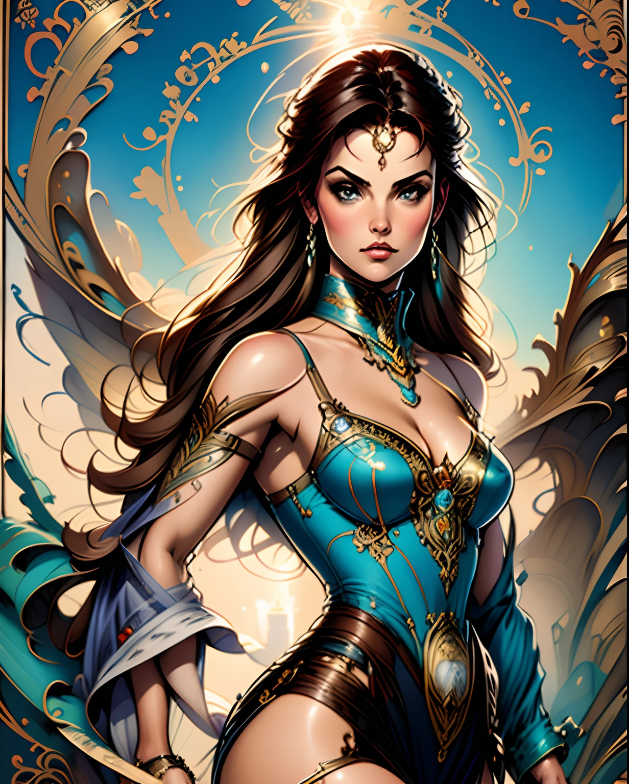 um close up de uma mulher jovem, corpo delgado, seios pequenos, deitado em uma rocha, zenescope, j. Scott Campbell, J. Scott Campbell, garota sensual desce pela toca do coelho, Como ilustrado em Top Cow Comics, Alice, inspirado por Mark Brooks, full-colour illustration, epic full color illustration, Directed by: Mark Brooks, inspirado em Alice Prin, Mark Brooks detalhou