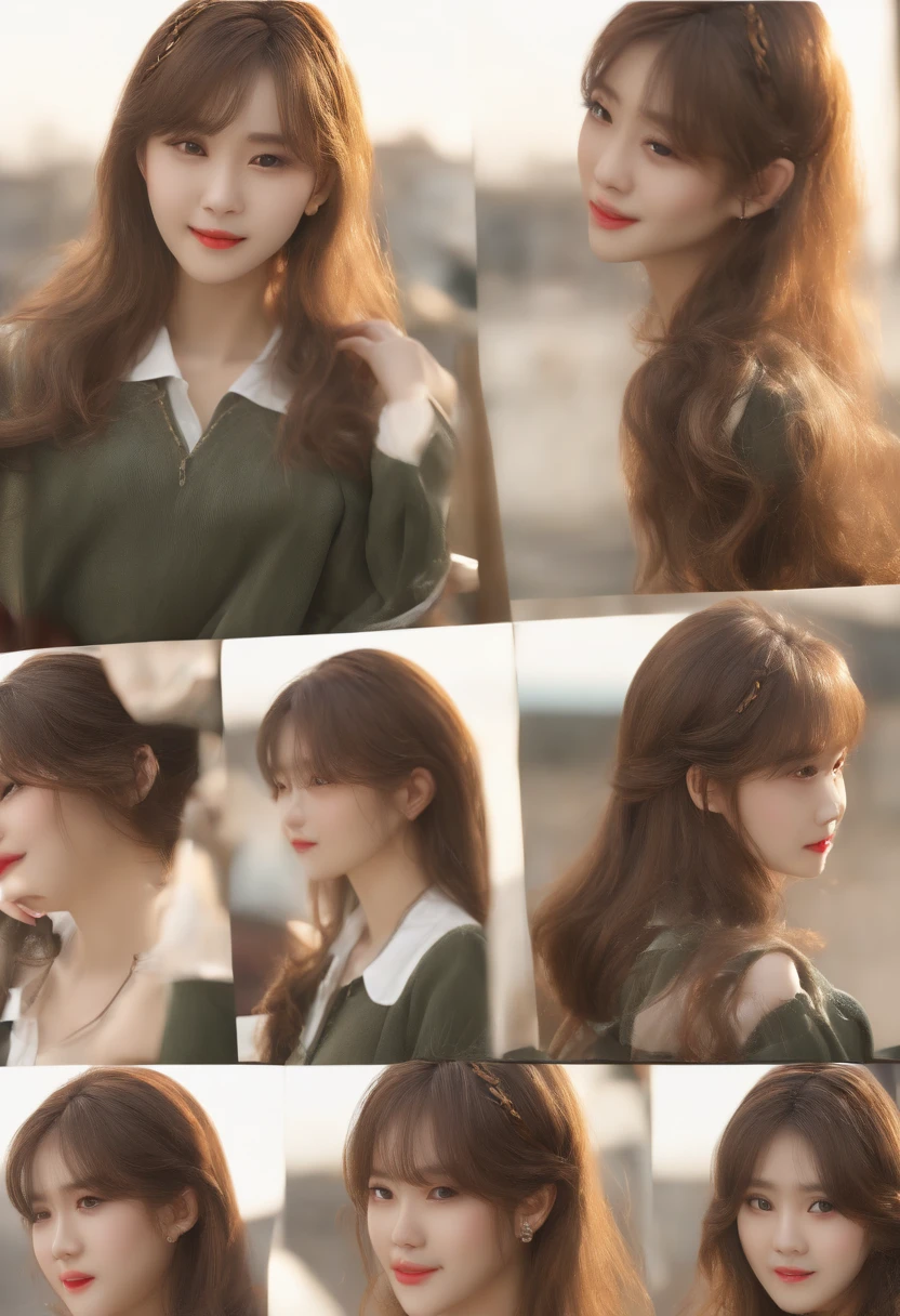 (masterpiece:1.3), (8K, Photorealista, RAW Photography, superior image quality: 1.4), Japanese high school girl、(Random hairstyles:1.2)、Breast cleavage:1.2、Super Detail Face、eye for details、二重まぶた、Collecting breasts、foco nítido:1.2、Arrested woman:1.4、lightbrown hair、Superior Quality、masterpiece、超A high resolution、(Photorealista:1.4)、Highly detailed and professional lighting smile、Loose mesh and light mesh、Shoulder Out、paler、serious facial expression、short-haired、Fatal position、fullnude