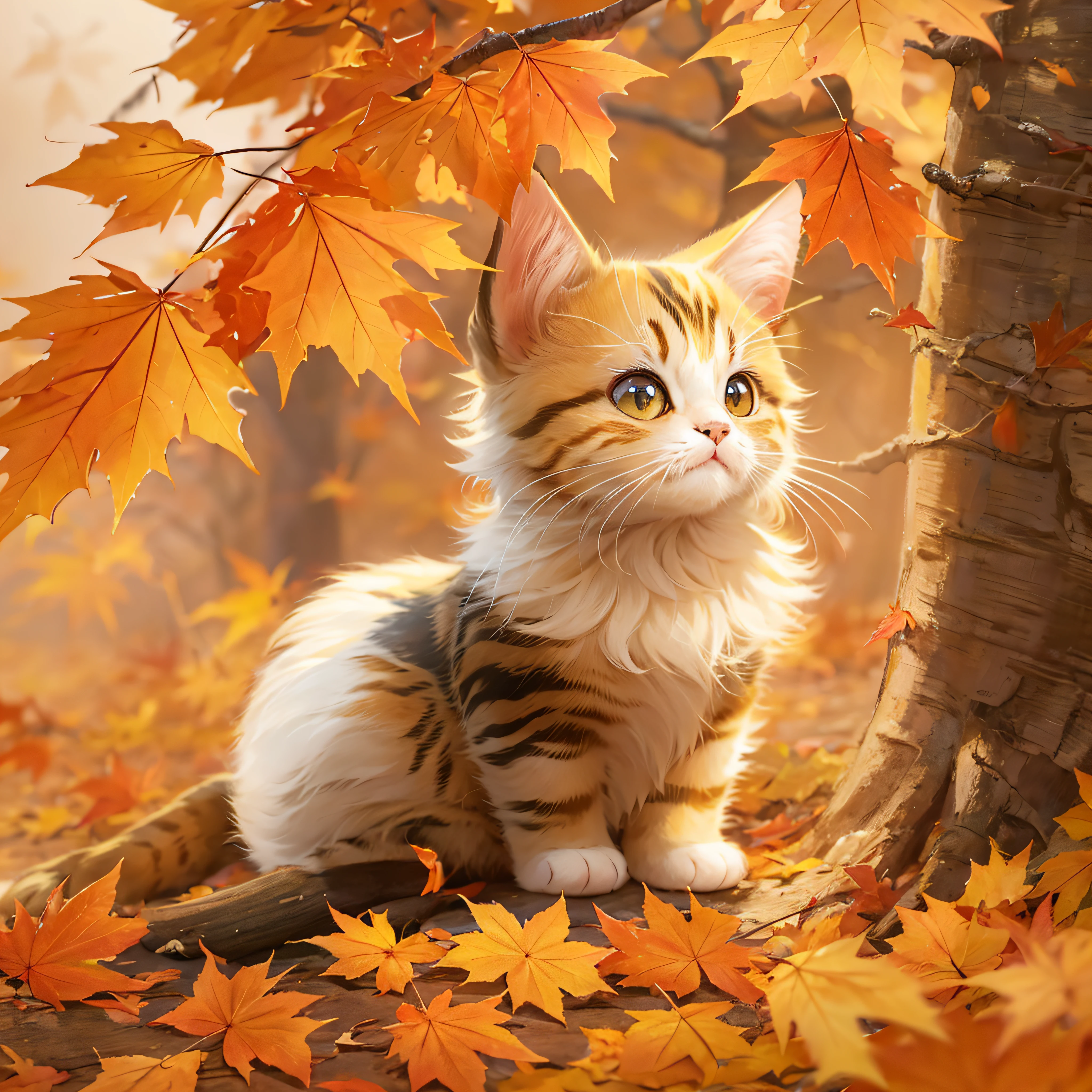 Autumn maple background