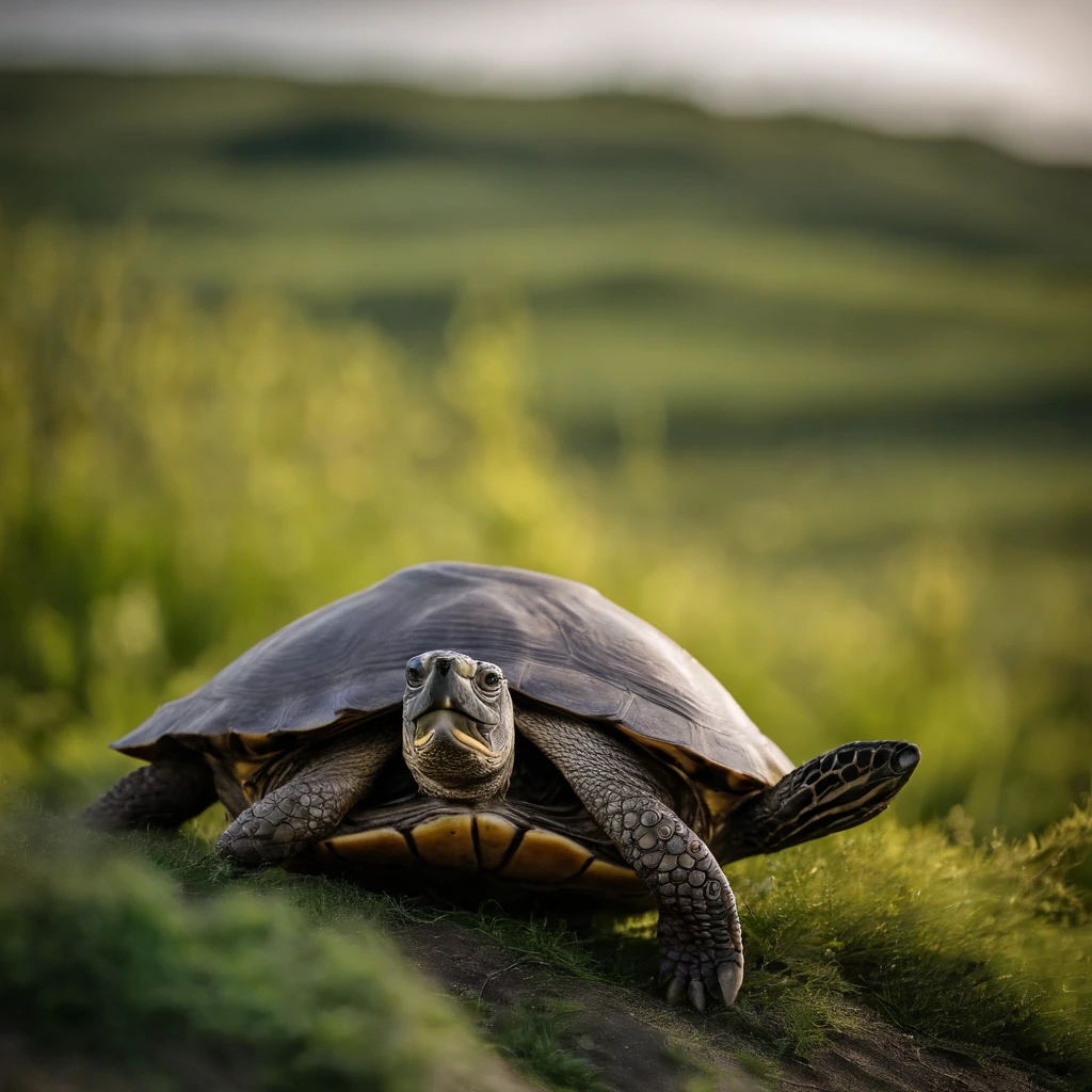 （zen feeling）, A turtle, mano, Bergamot