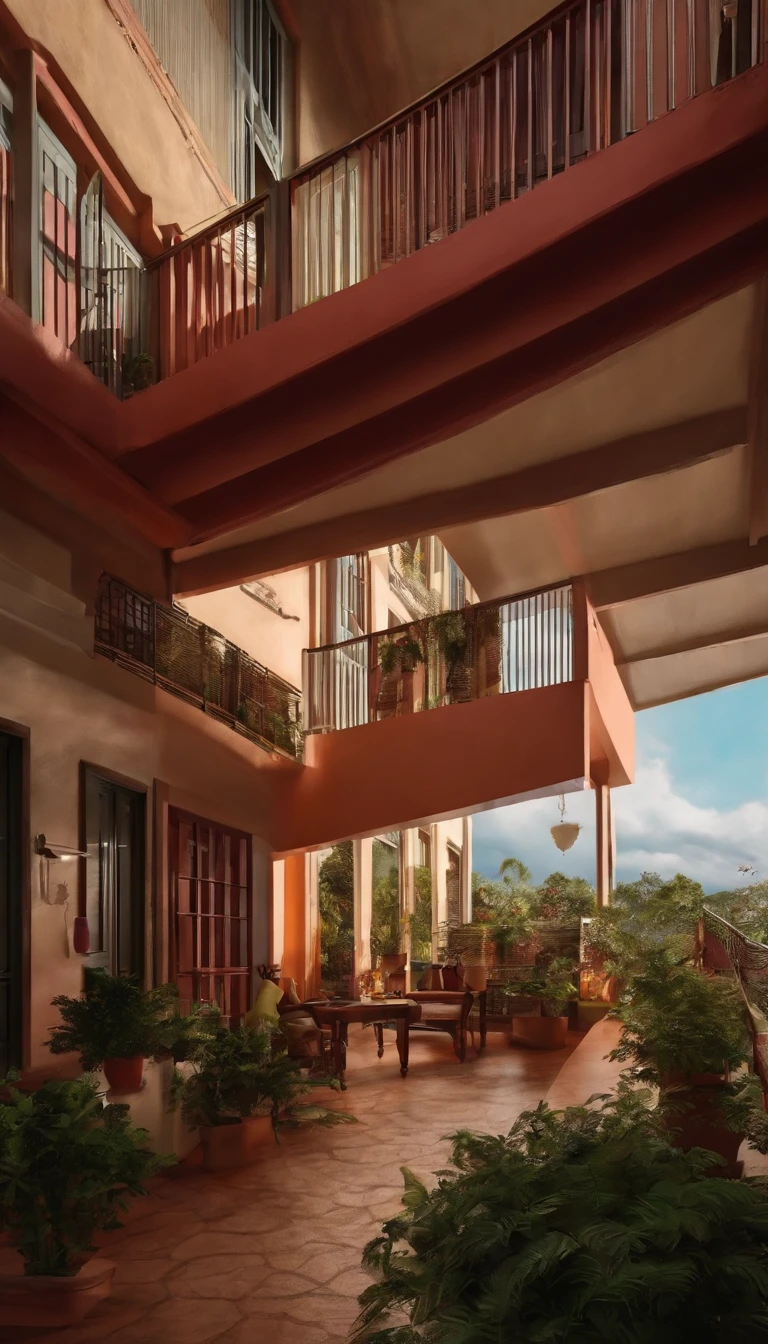 overcast day,Windy,School dormitories,Room for eight,Clothes hung on the balcony,Play games in the dormitory