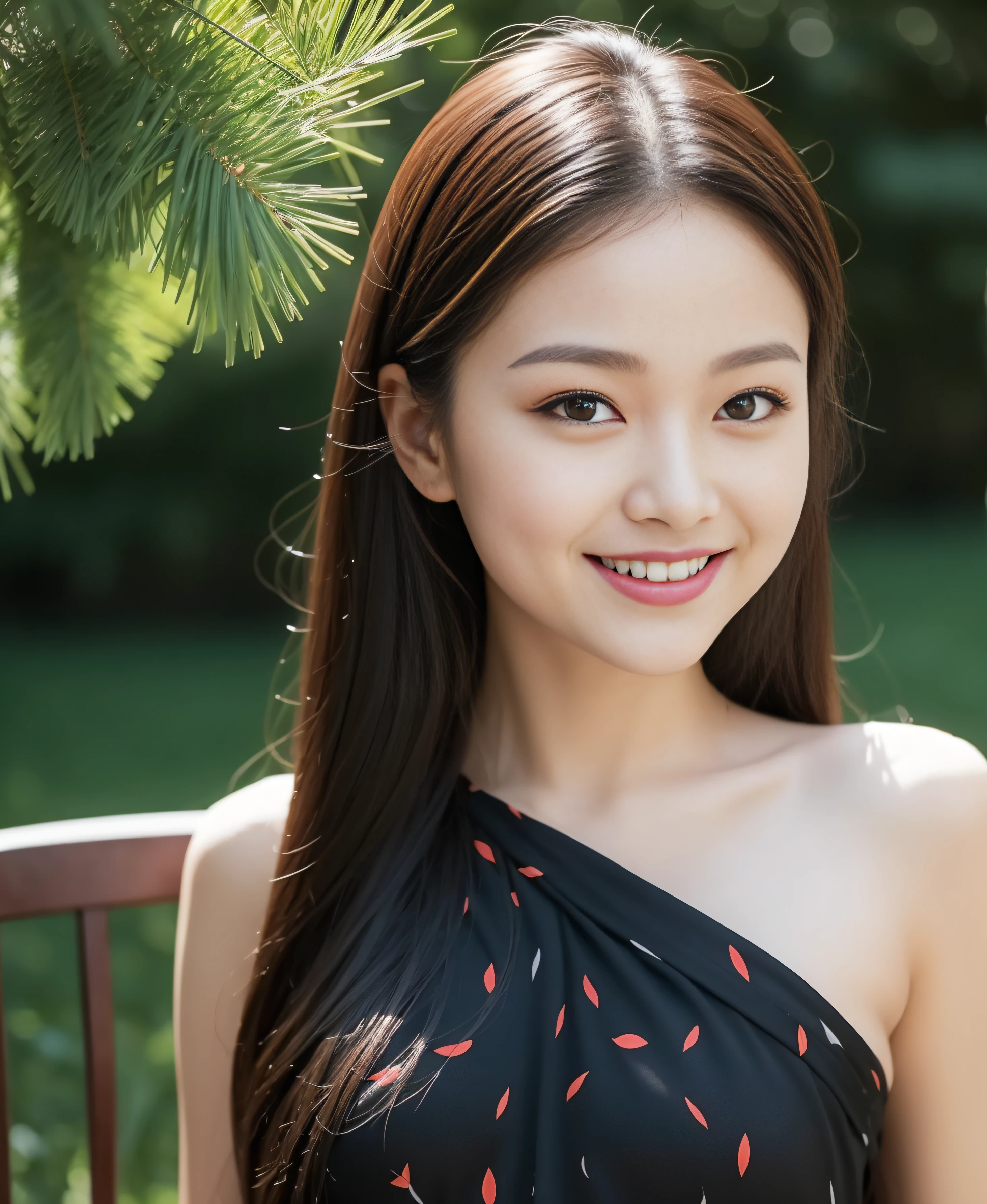 (8K, Best Quality, Masterpiece: 1.2), (Realistic, Photorealistic: 1.37), Super Detail, 1 Girl, Pretty, Solo, (Red Nose), (Smile: 1.15), (Mouth Closed) ) small breasts, beautiful eyes, (long hair: 1.2), floating hair Novafrog style, upper body