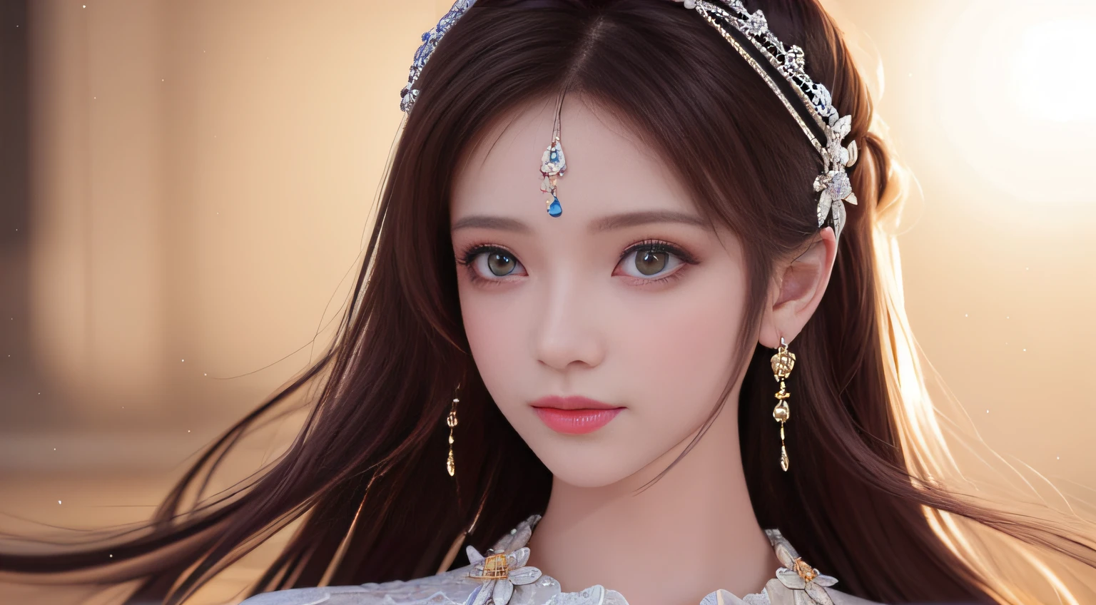 Best Quality, Masterpiece, High Resolution, 1girl, Porcelain Dress, Hair Accessories, Necklace, Jewelry, Pretty Face, On Body, Tyndall Effect, Realistic, Shadow Studio, Rim Lighting, Dual Tone Lighting, (High Detail Skins: 1.2), 8k UHD, dslr, soft light, high quality, volume light, sneak shot, photo, high resolution, 4k, 8k, background blur,
