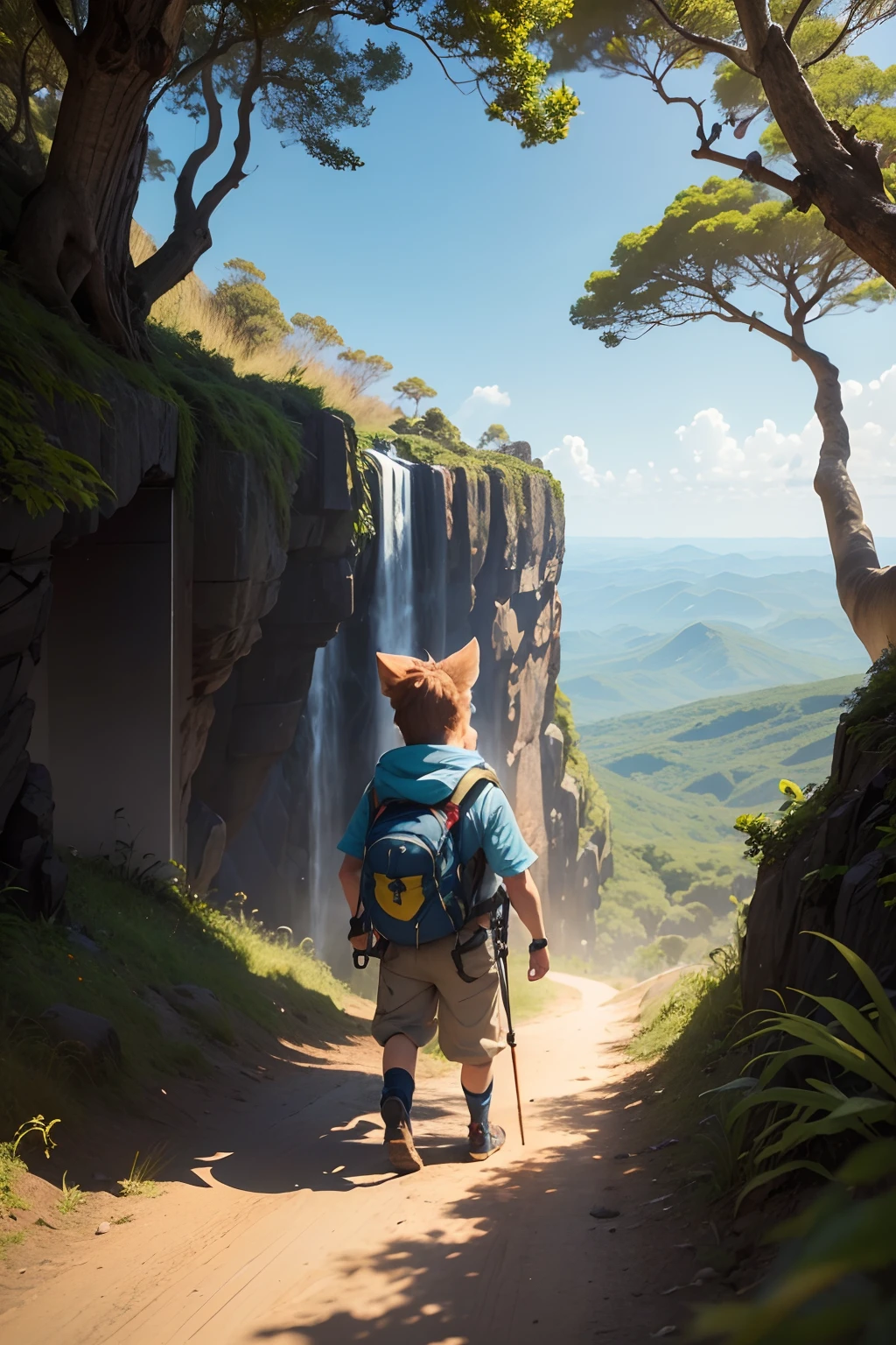 Havia uma vez um garotinho chamado Pedro, que sonhava em ser um grande explorador. Ele estava sempre ansioso por aventuras e adorava explorar a natureza ao redor de sua casa. Um dia, Peter decided it was time to embark on his greatest adventure yet.