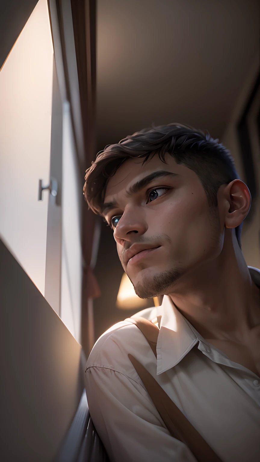 A boy in a room, listening to lofi on his pc through headphones, while studying, sitting just next to window and outside street lights are on but no one is there, normal town type. Photorealistic, ultra - high definition, intricate details, manual focus, kadak portra 400nc, SMC Pentax 75mm F2.8AL 
(8k, raw photo), film grain, ultra high res, ultra-detailed, (ultra skin details),incredibly absurdres, strong rim light, instagram, outdoors,(extremely detailed face)