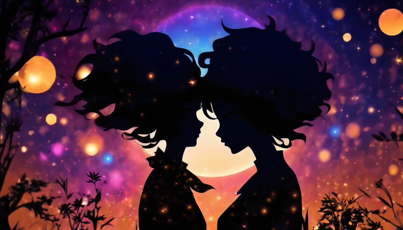 (Silhouette Art,cutouts:1.6)
(((Paper cutting art,A world where only black exists:1.3)
(Cowboy Shot),1 girl,Solo,
(Girl in dress,profile:1.2),white, Clear and beautiful face,Countless meteors、The Moon Behind、
Romper
(Dark Moon)
Textured glass background,Tarot card atmosphere、Atmosphere of the Galaxy Express