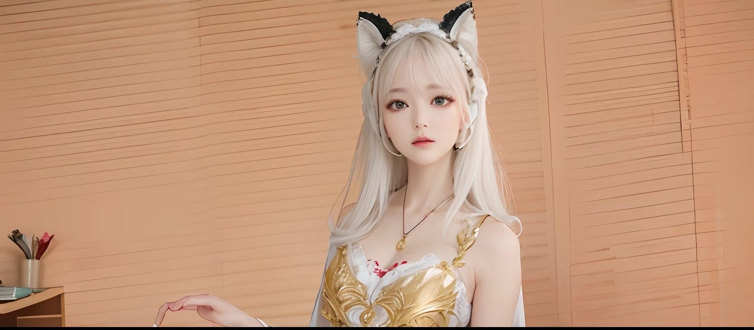 ​masterpiece, 1 beautiful girl, Detailed eye, Swollen eyes, top-quality, 超A high resolution, (reality: 1.4), 电影灯光, japanes, a asian beauty, very extremely beautiful, Beautiful skins, A slender, Forward-facing body, (A hyper-realistic), (hight resolution), (8K), (ighly detailed), ( Best Illustration), (beautifully detailed eyes), (ultra-detailliert), 详细的脸, Bright lighting, Professional Lighting、The background is a cyberpunk room with a large number of monitors.、The cord is connected from the costume、Hair color is red、headset on head、small tattoo on face、Female Game Commentator