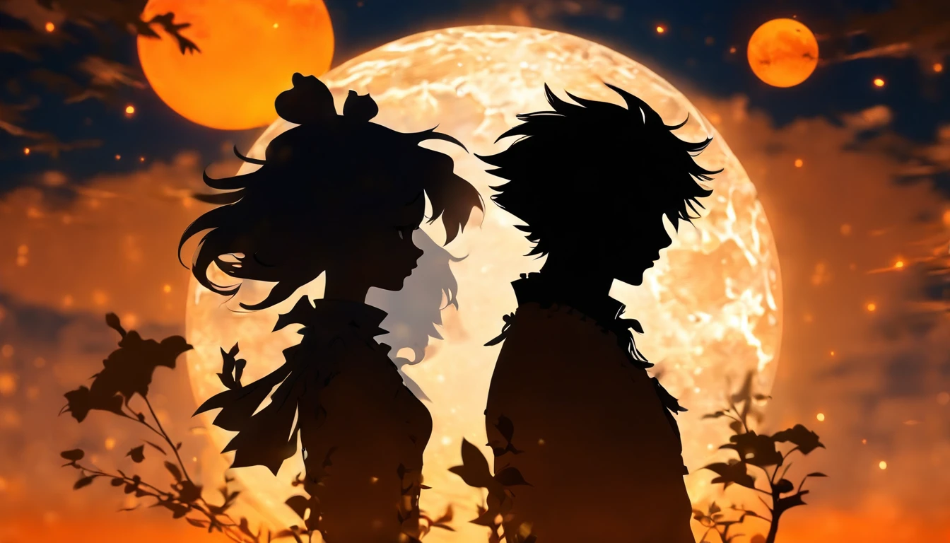 (Silhouette Art,cutouts:1.6)
(((Paper cutting art,A world where only black exists:1.3)
(Cowboy Shot),1 girl,Solo,
(Girl in dress,profile:1.2),white, Clear and beautiful face,Countless meteors、The Moon Behind、
Romper
(Dark Moon)
Textured glass background,Tarot card atmosphere、Atmosphere of the Galaxy Express