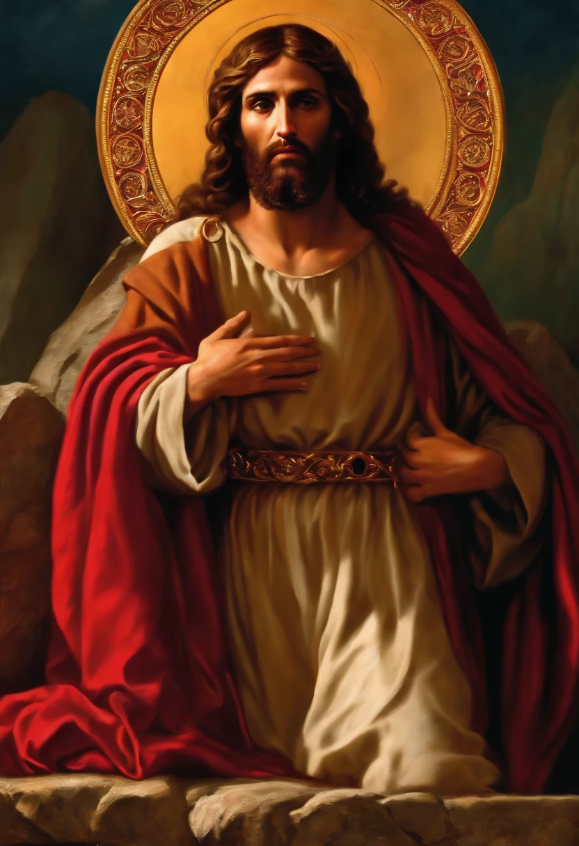 Elaborate in color with perfection Judas very displeased with jesus