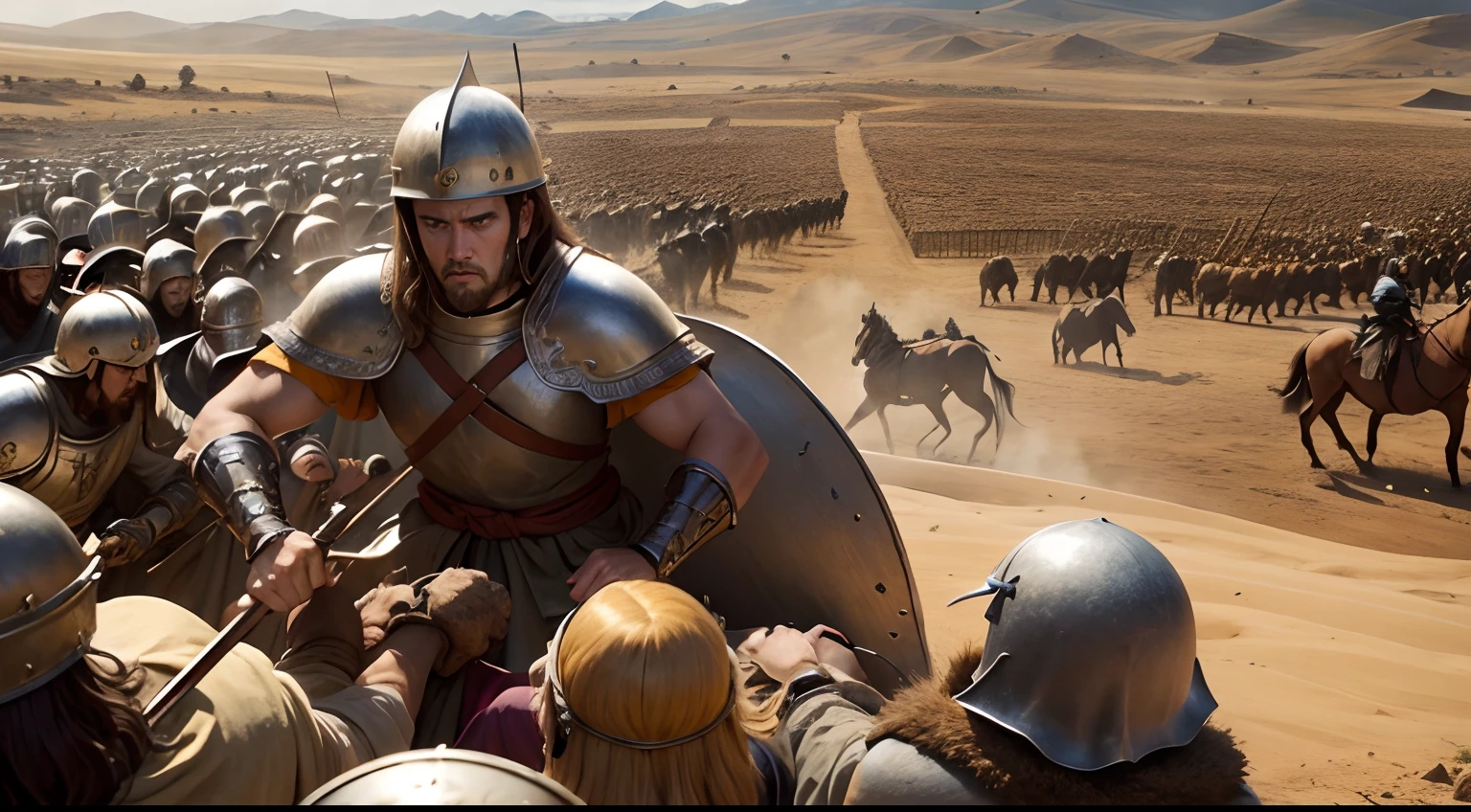 Battles of biblical times on hills