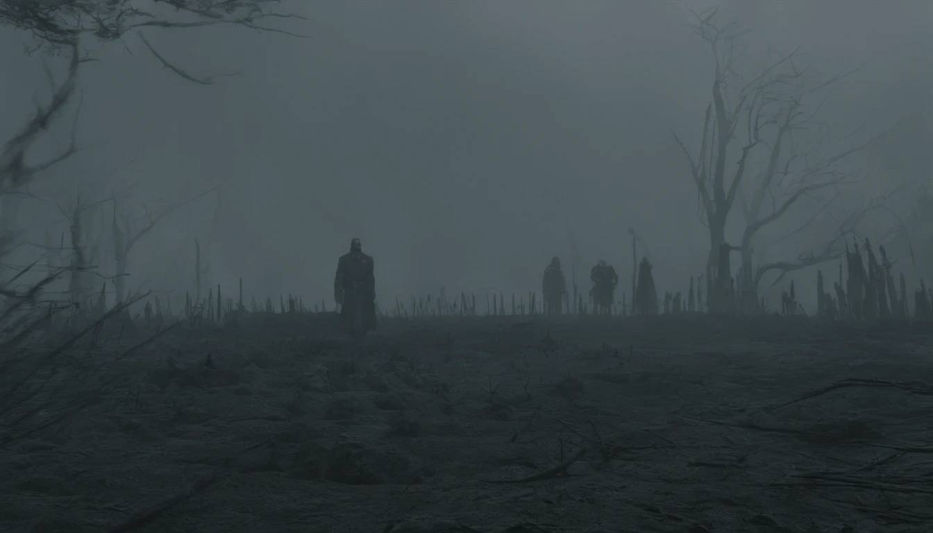 ((masterpiece)), ((Best Quality)), (Ultra-detailed), horror, ((Extremely detailed)), 4K, (8K), Best Quality, A tall man, 3m, Smiling