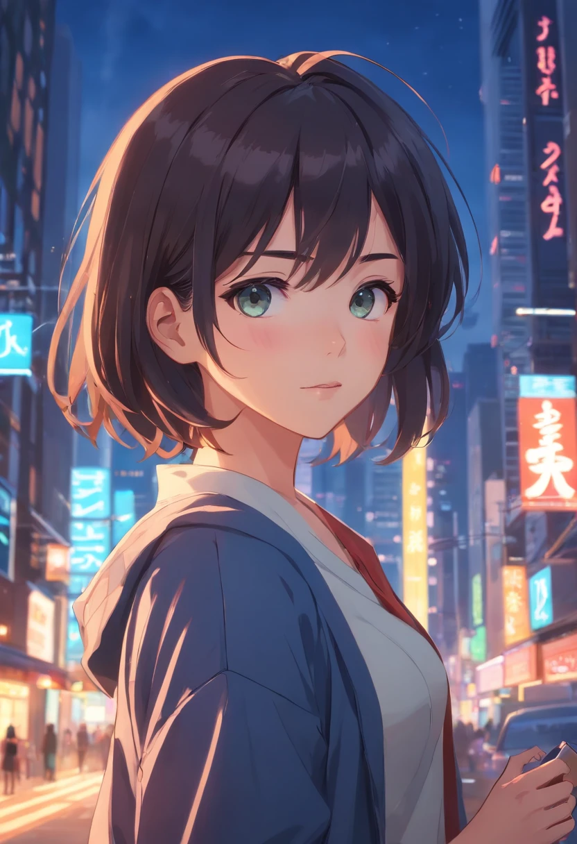 {Masterpiece},{Best quality},{1girll},nakeness ,Cute, Amazing, Beautiful detailed eyes, Black eyes, Short hair, Black hair,finedetail,Depth of field,Extremely detailed CG,Original, extremelydetailedwallpaper,Upper body, view the viewer