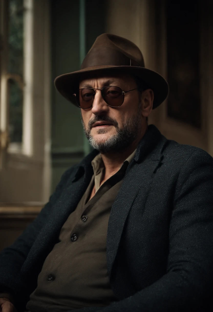 A still of this killer not too cold,Jean Reno,Wool woven hats
