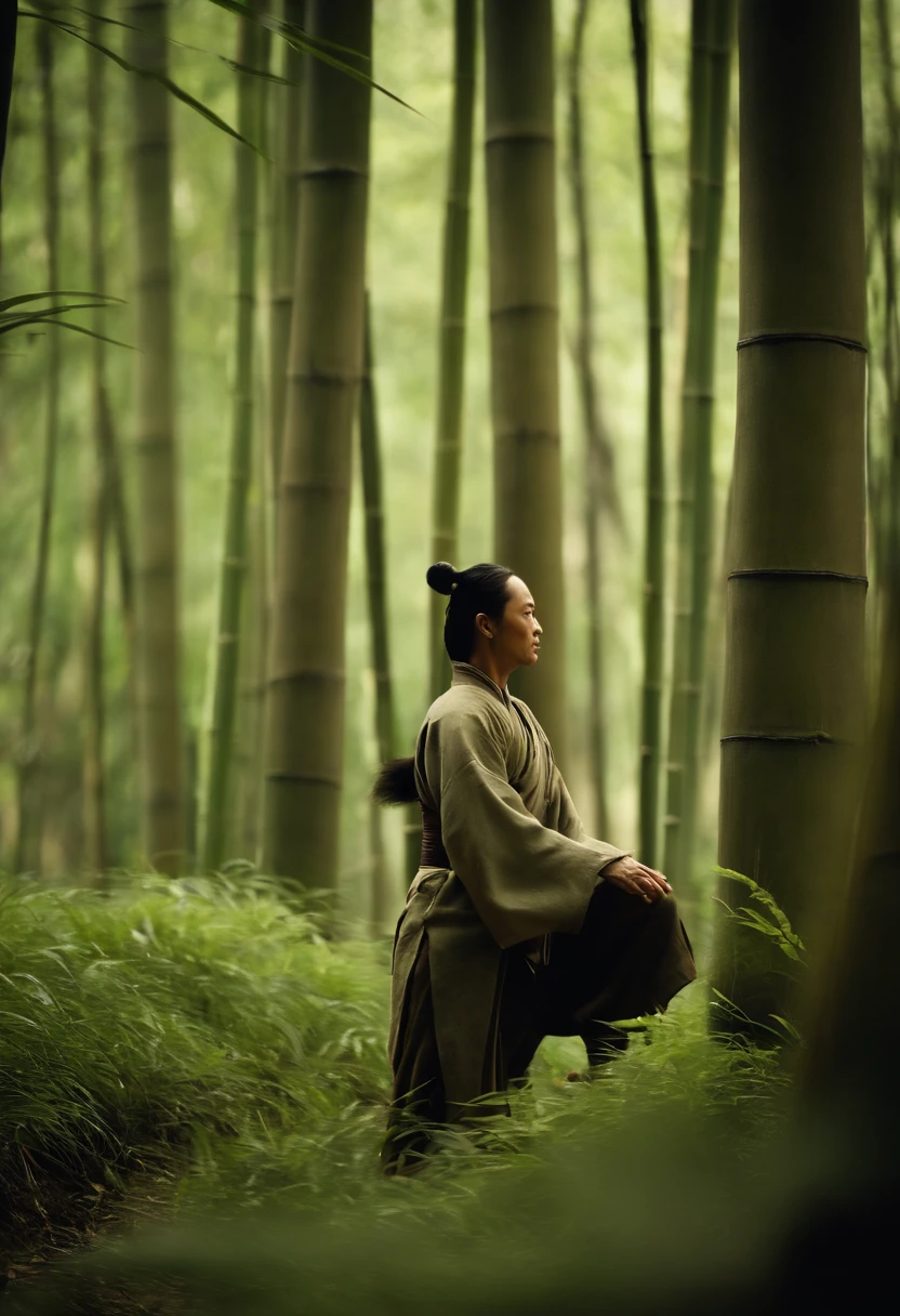Crouching Tiger, Hidden Dragon stills,bamboo forrest,Wuxia chase,Hanging Via